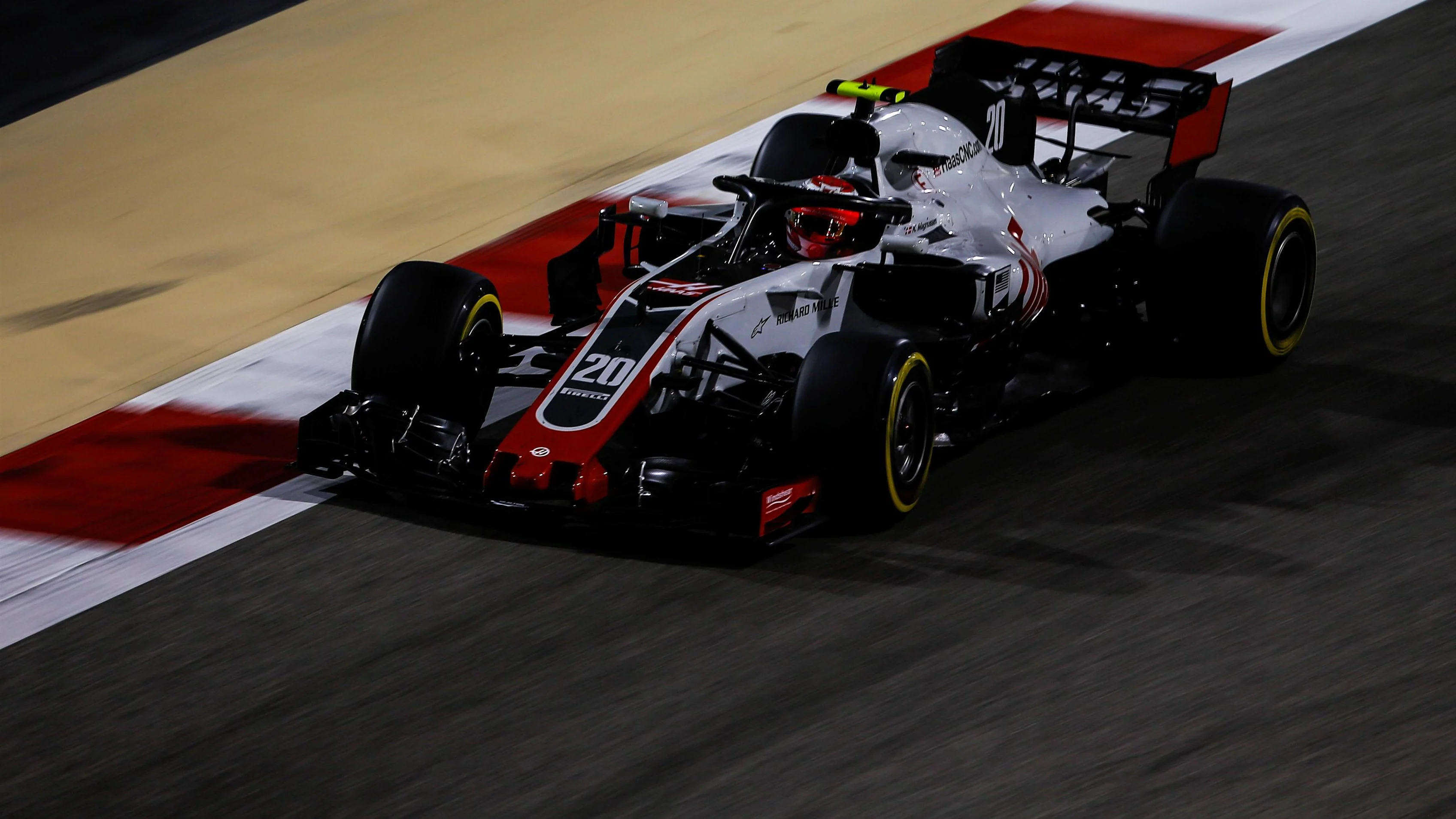 Kevin Magnussen (DEN) Haas VF-18 at Formula One World Championship, Rd2, Bahrain Grand Prix, Race, Bahrain International Circuit, Sakhir, Bahrain, Sunday 8 April 2018. © Manuel Goria/Sutton Images