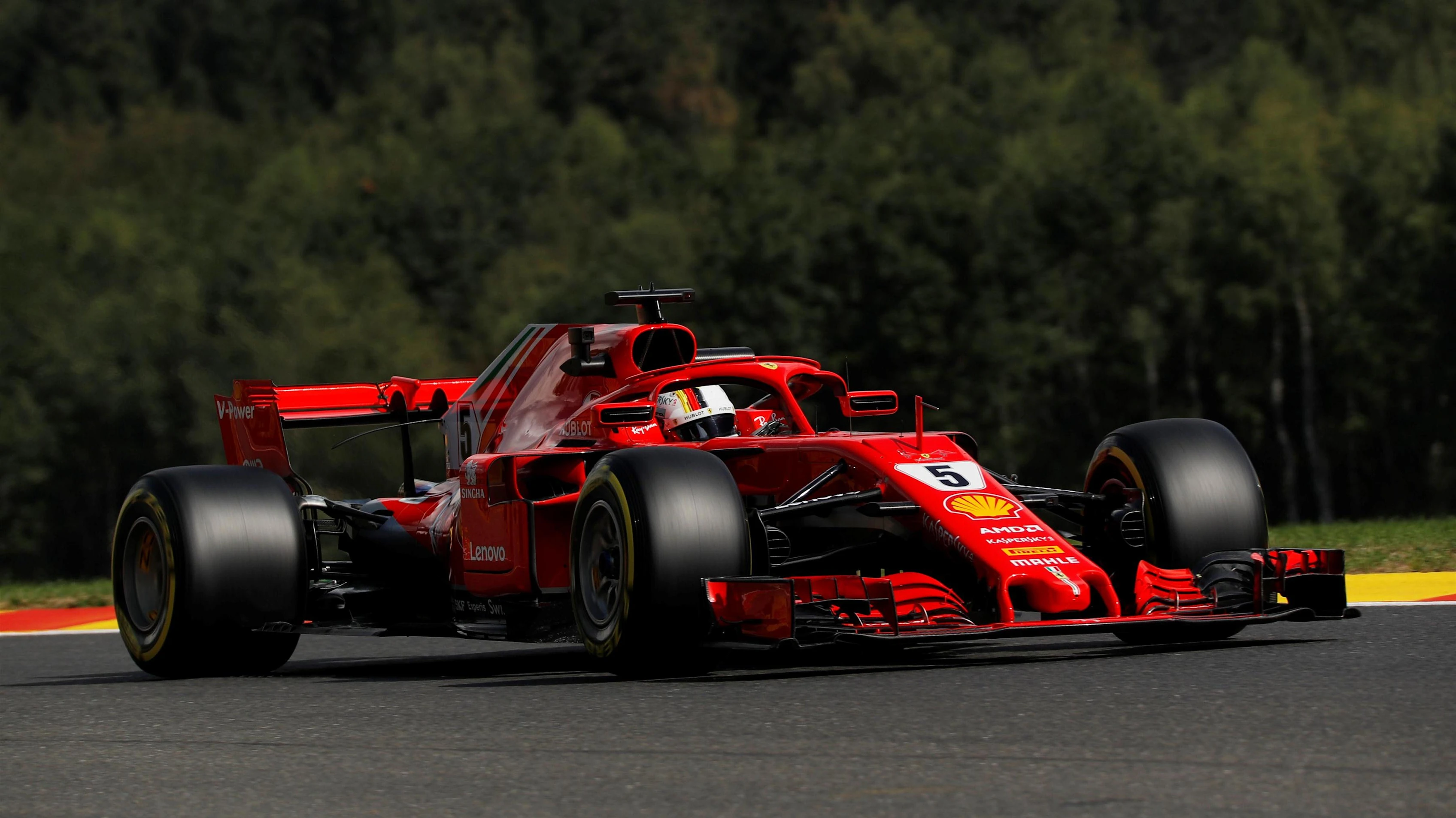 Sebastian Vettel, Ferrari SF71H at Formula One World Championship, Rd13, Belgian Grand Prix,