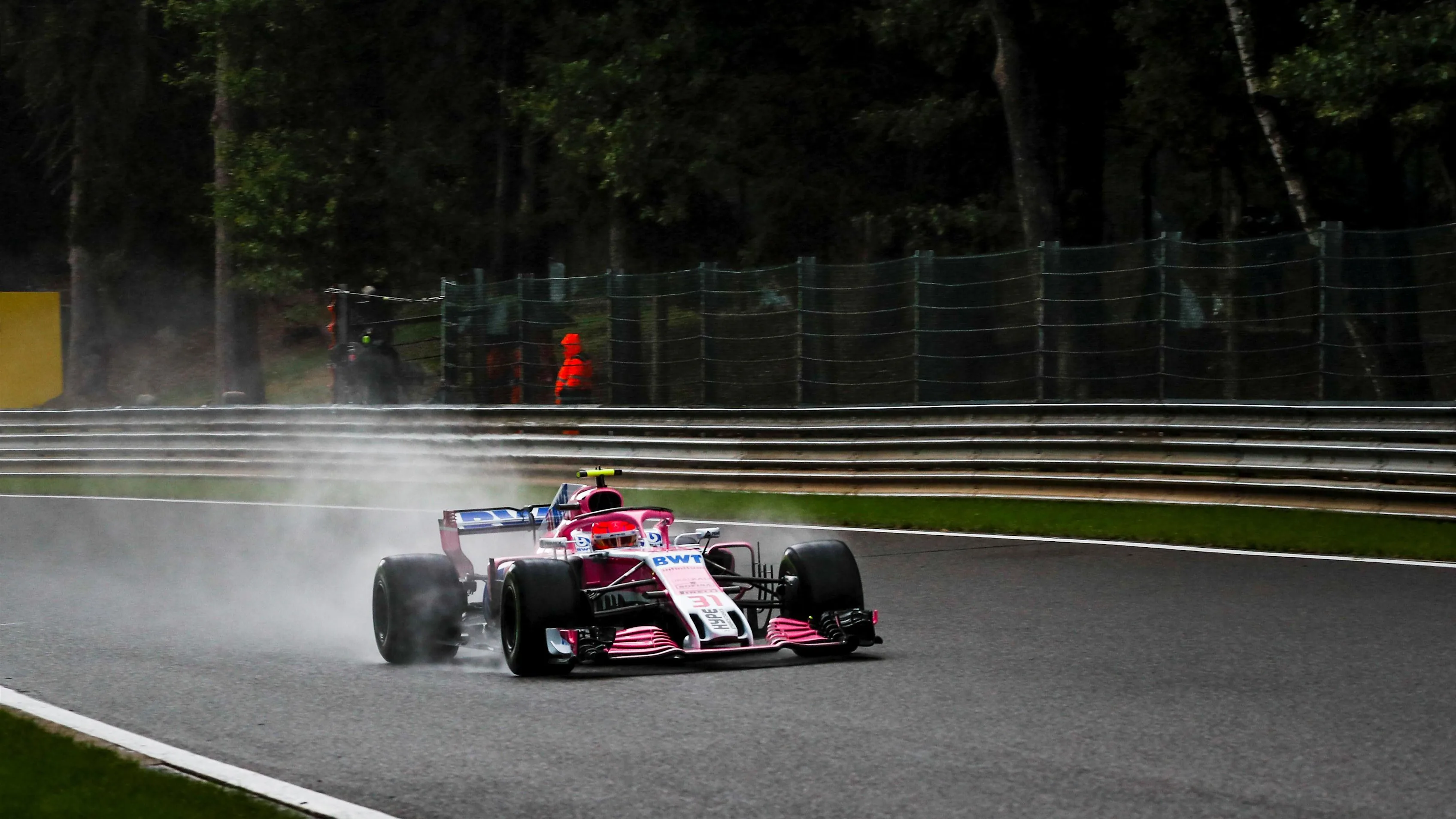 Esteban Ocon, Racing Point Force India VJM11 at Formula One World Championship, Rd13, Belgian Grand