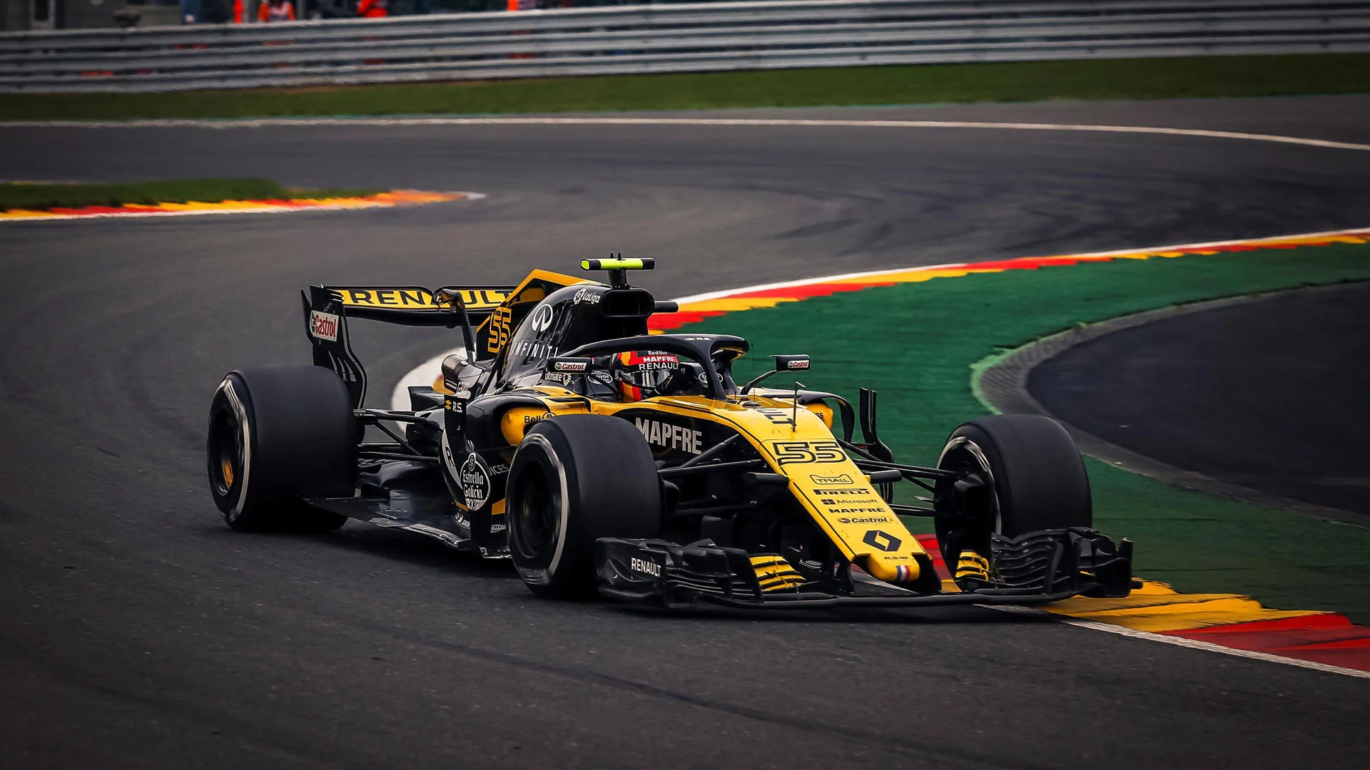 Carlos Sainz Jr, Renault Sport F1 Team R.S. 18 at Formula One World Championship, Rd13, Belgian