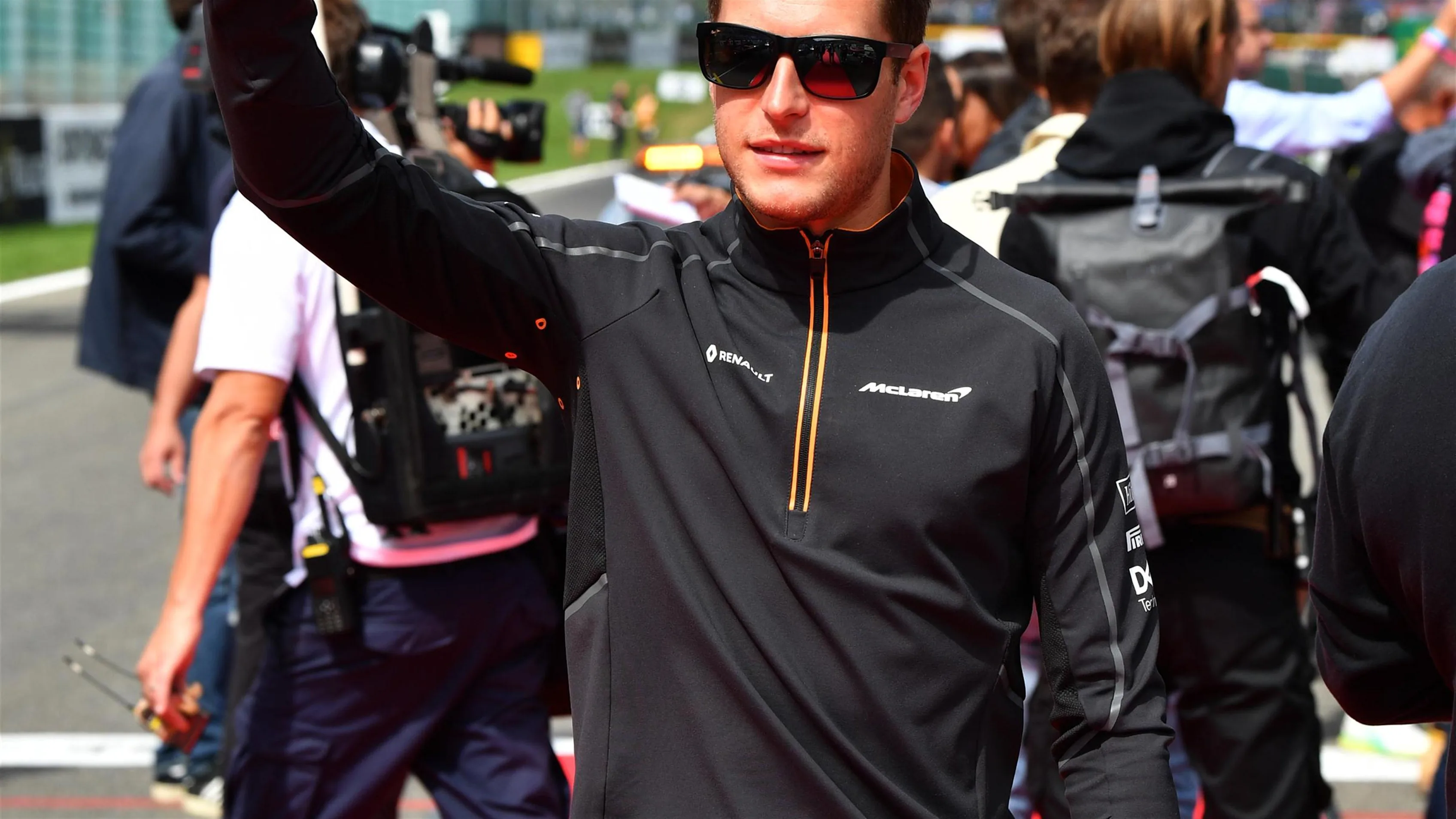 Stoffel Vandoorne, McLaren on the drivers parade at Formula One World Championship, Rd13, Belgian