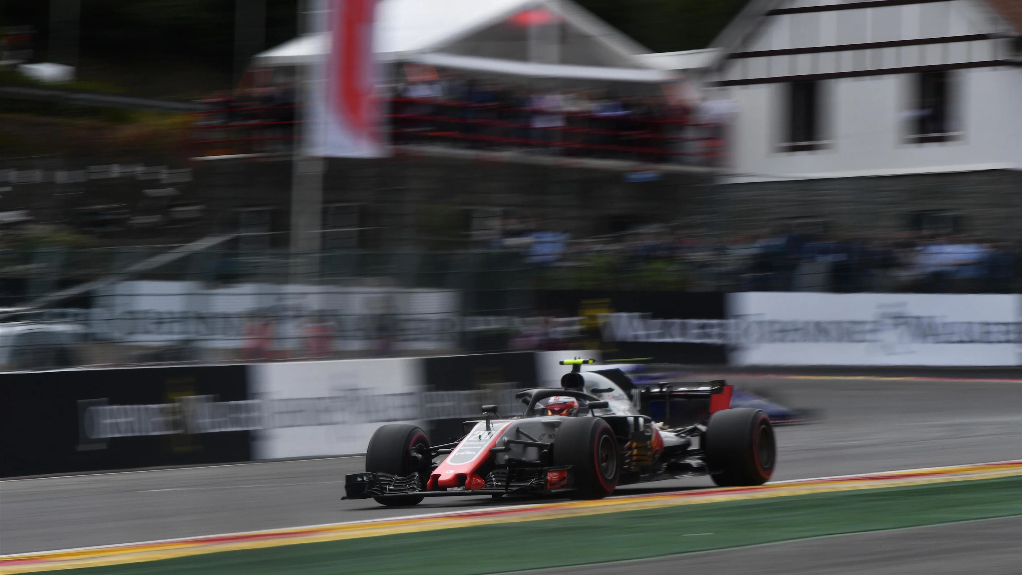 Kevin Magnussen, Haas F1 Team VF-18 at Formula One World Championship, Rd13, Belgian Grand Prix,