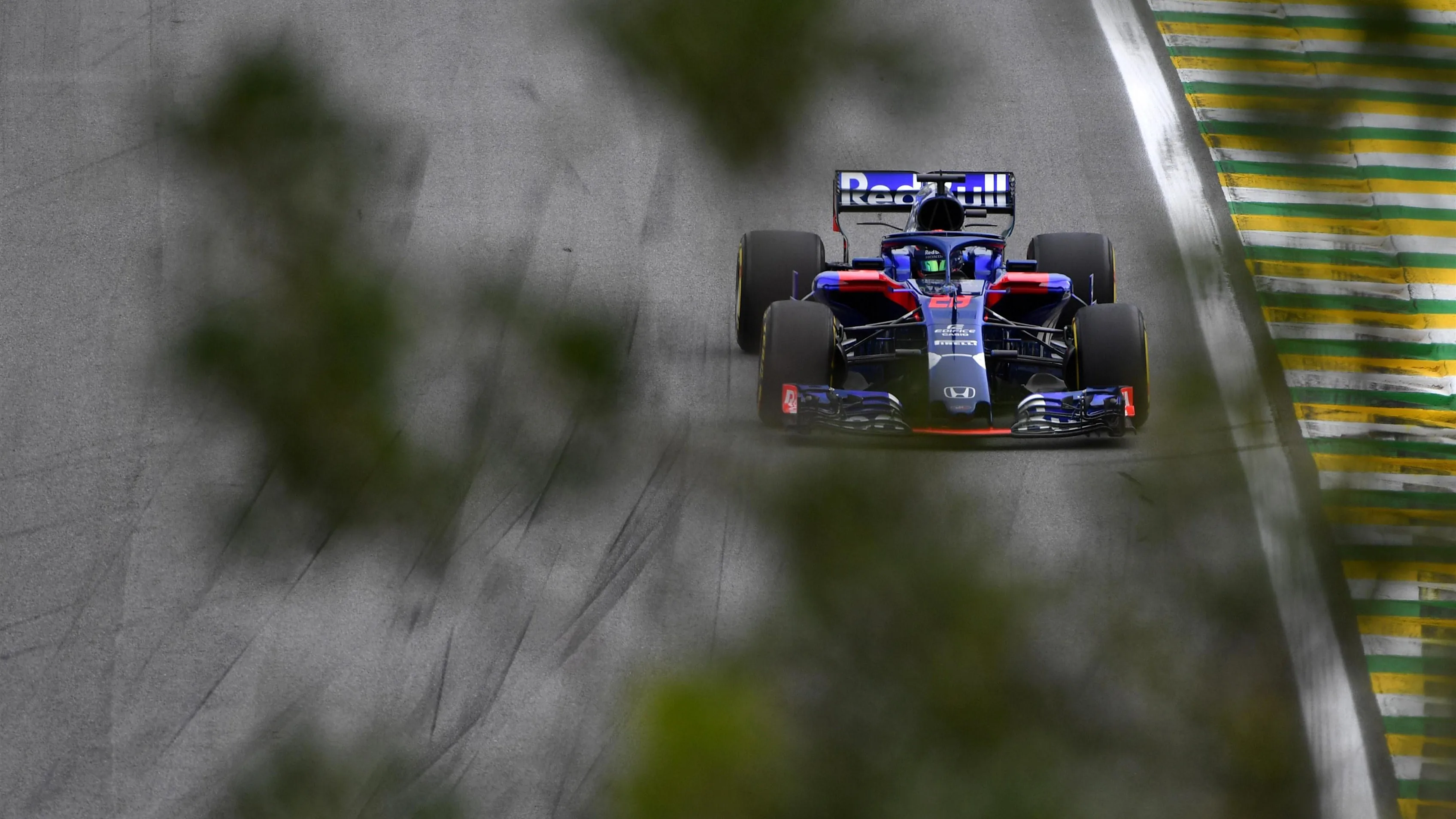 Brendon Hartley, Toro Rosso STR13 at Formula One World Championship, Rd20, Brazilian Grand Prix, Practice, Interlagos, Sao Paulo, Brazil, Friday 9 November 2018.