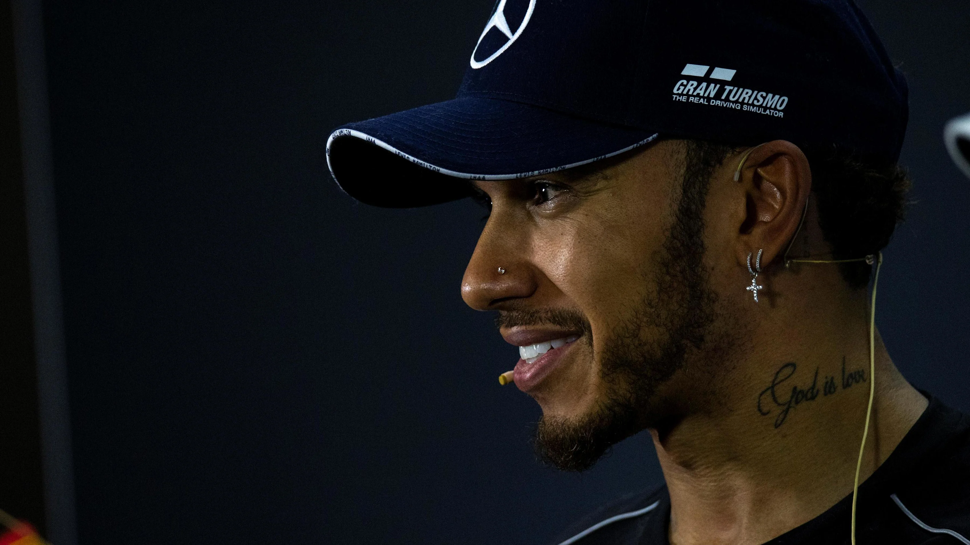 Lewis Hamilton, Mercedes AMG F1 in the press conference at Formula One World Championship, Rd20,