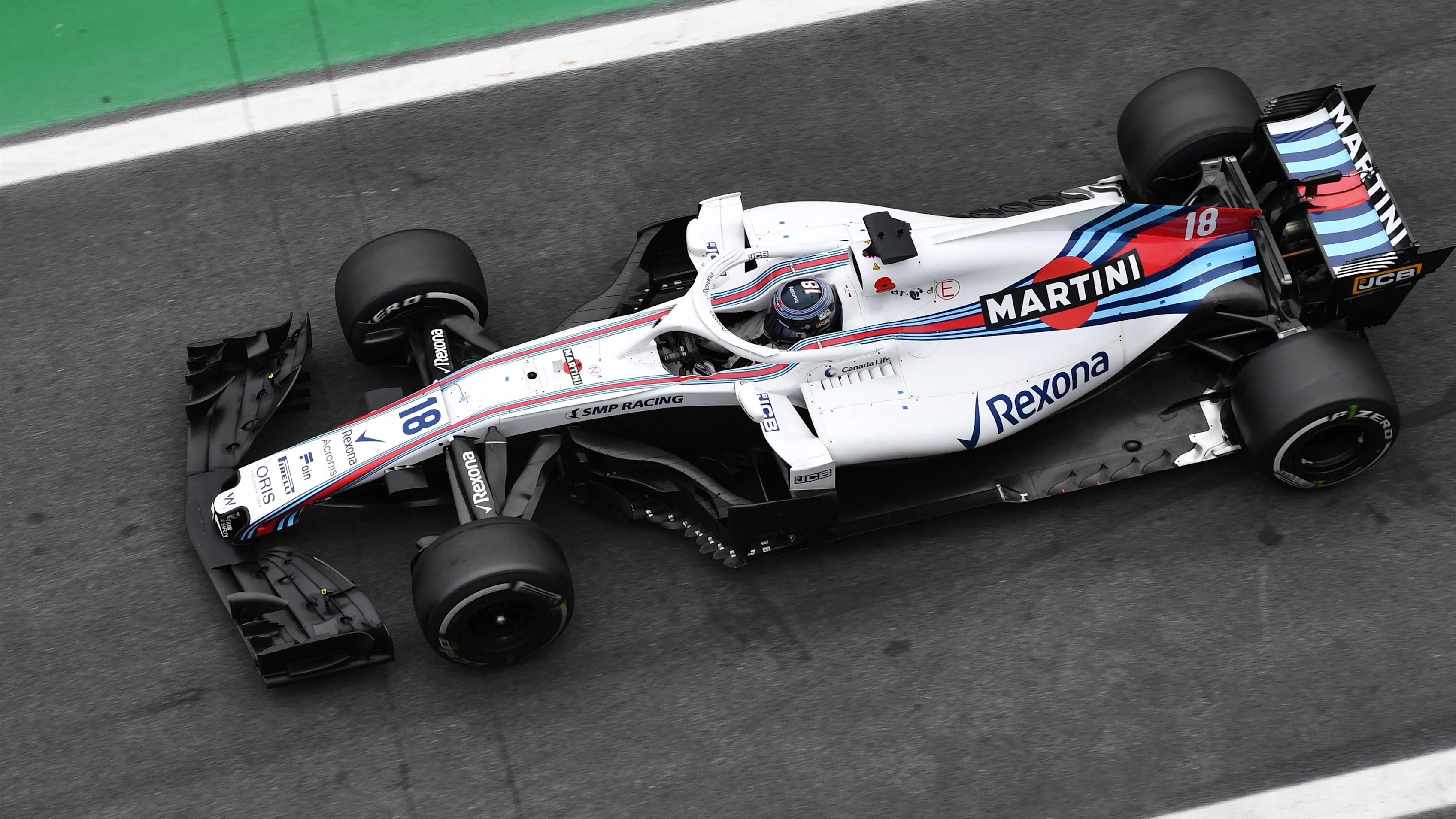 Lance Stroll, Williams FW41 at Formula One World Championship, Rd20, Brazilian Grand Prix, Race,