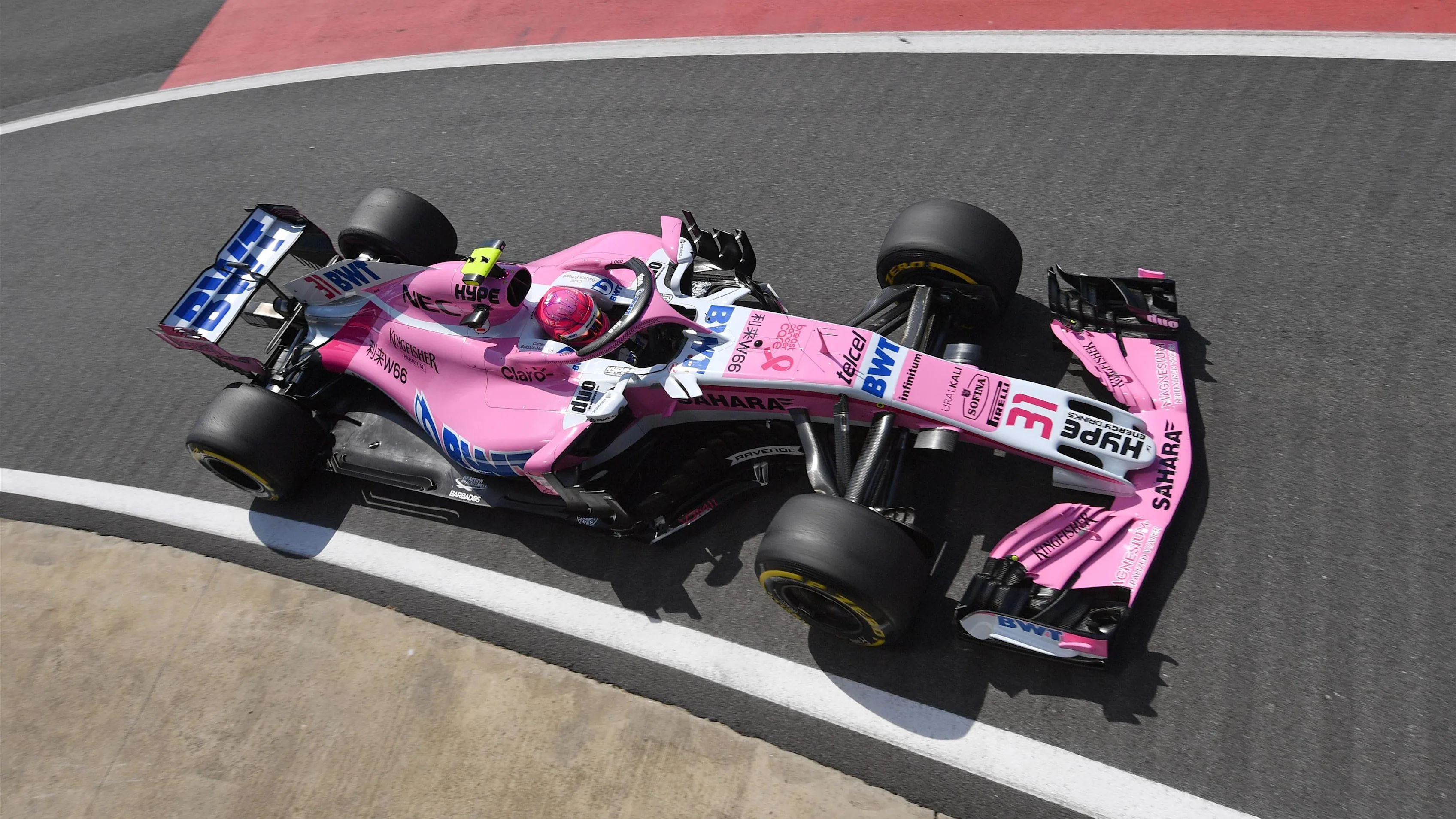 Esteban Ocon (FRA) Force India VJM11 at Formula One World Championship, Rd10, British Grand Prix, Practice, Silverstone, England, Friday 6 July 2018. © Jerry Andre/Sutton Images