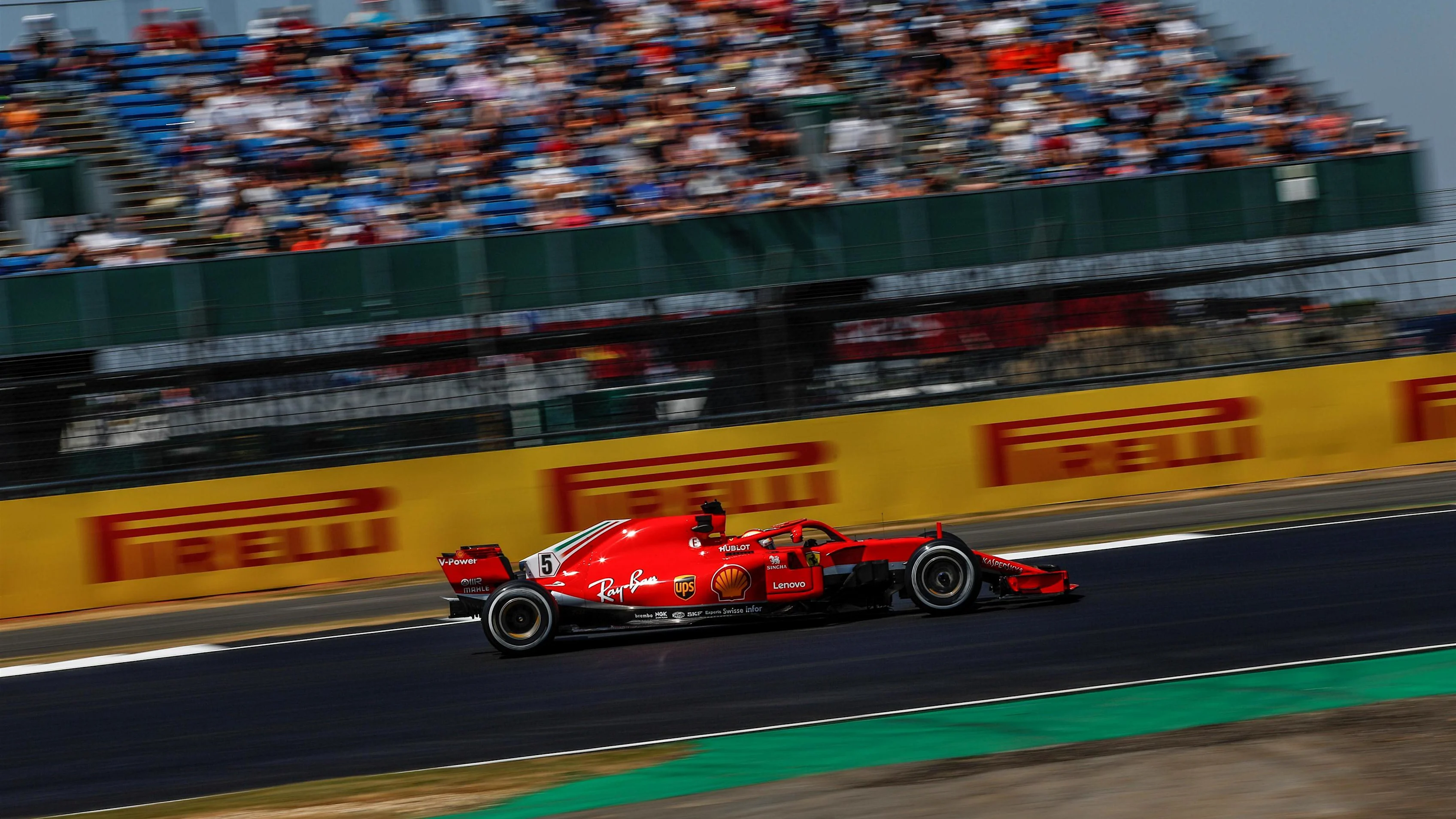 Sebastian Vettel (GER) Ferrari SF-71H at Formula One World Championship, Rd10, British Grand Prix,