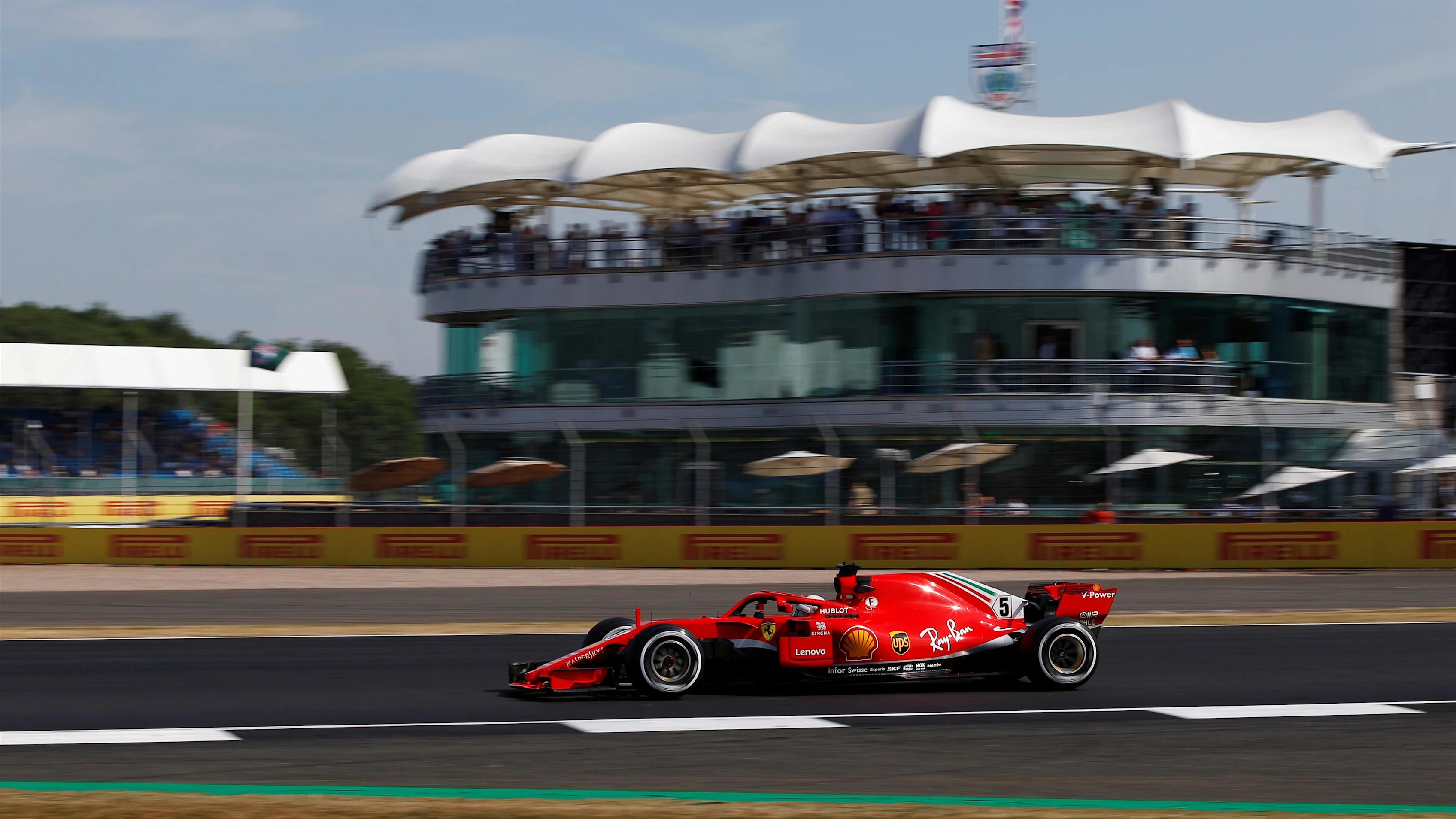 Sebastian Vettel (GER) Ferrari SF-71H at Formula One World Championship, Rd10, British Grand Prix,