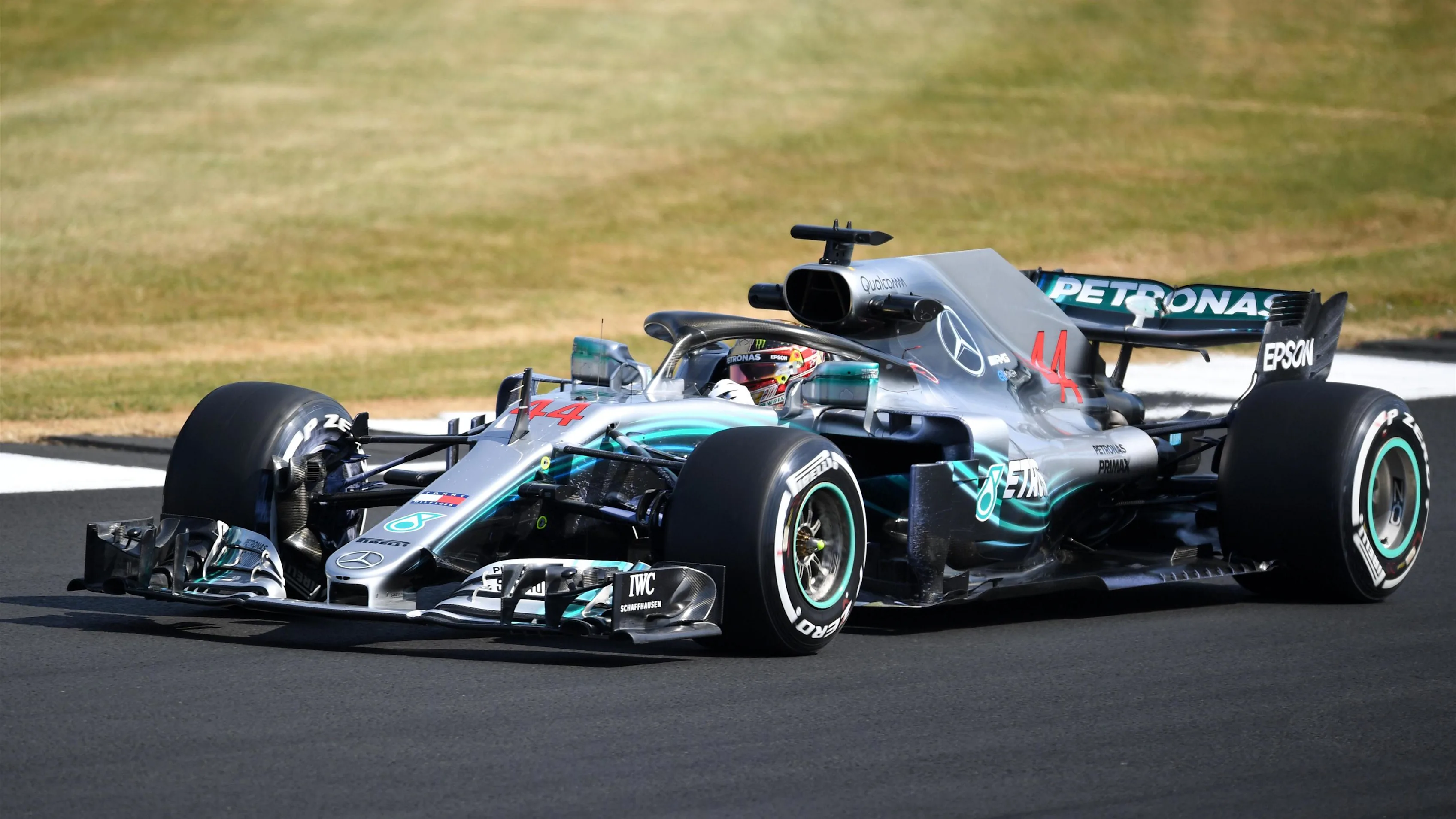 Lewis Hamilton (GBR) Mercedes-AMG F1 W09 EQ Power+ at Formula One World Championship, Rd10, British