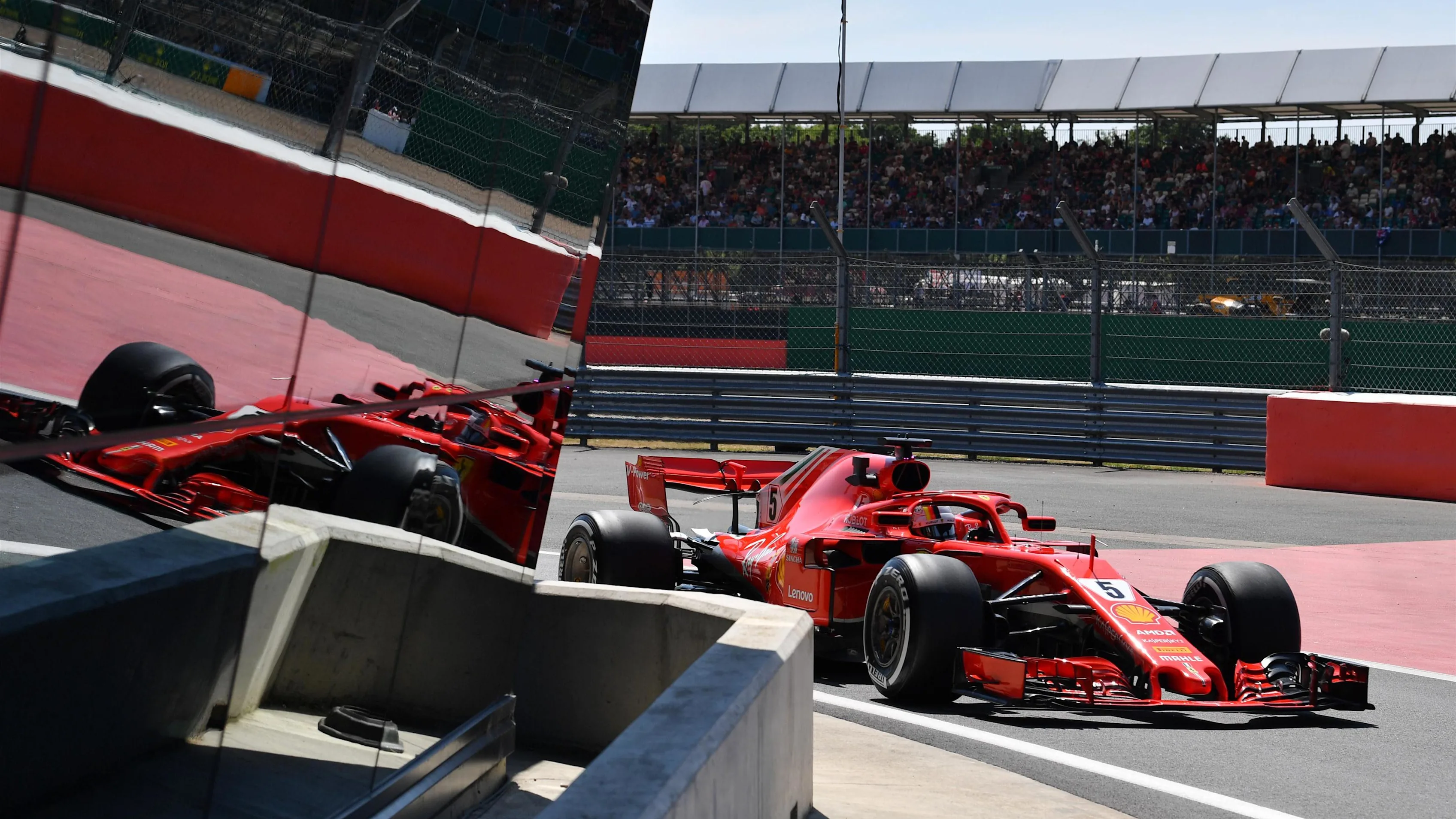Sebastian Vettel (GER) Ferrari SF-71H at Formula One World Championship, Rd10, British Grand Prix,