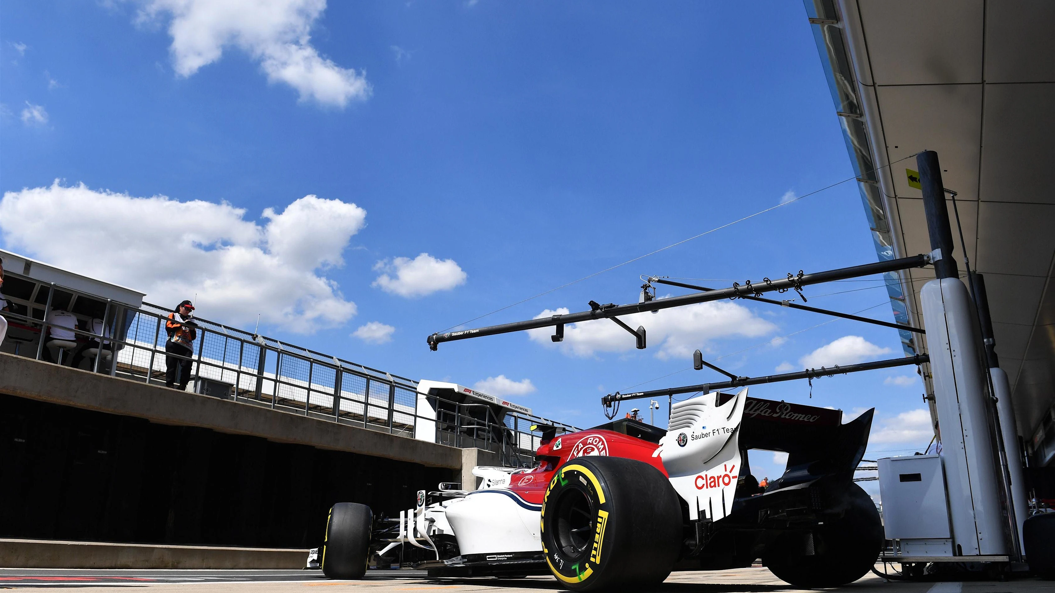 Charles Leclerc (MON) Alfa Romeo Sauber C37 at Formula One World Championship, Rd10, British Grand