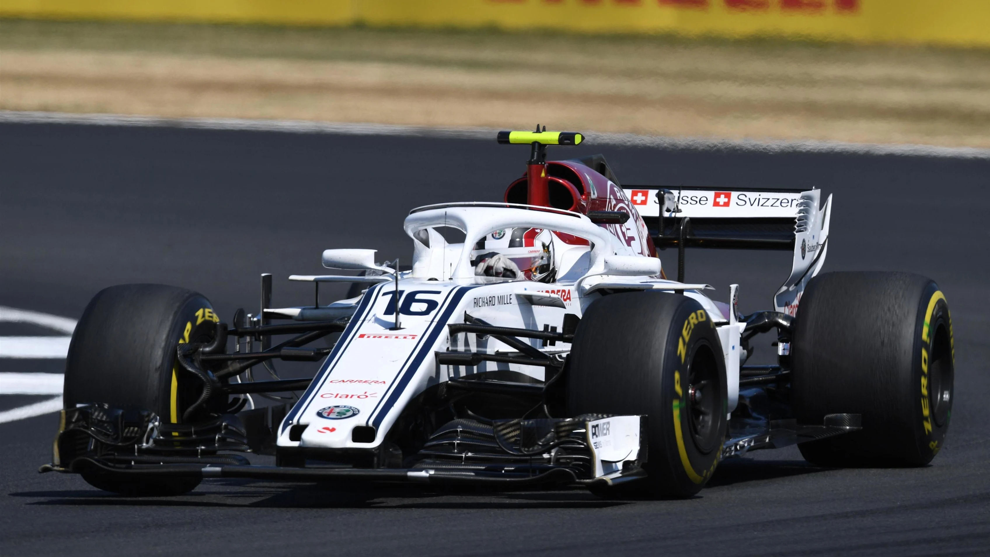 Charles Leclerc (MON) Alfa Romeo Sauber C37 at Formula One World Championship, Rd10, British Grand