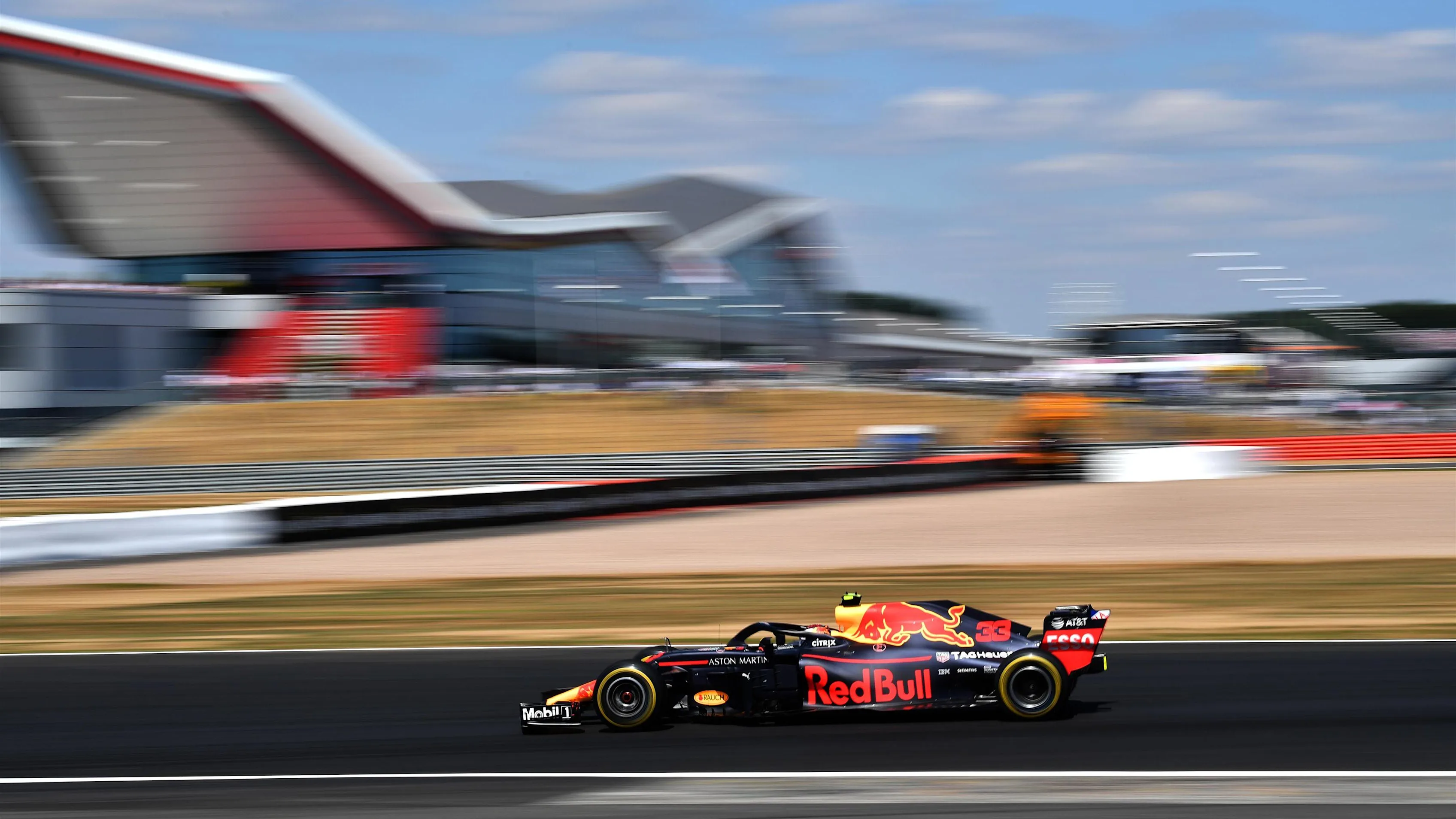 Max Verstappen (NED) Red Bull Racing RB14 at Formula One World Championship, Rd10, British Grand