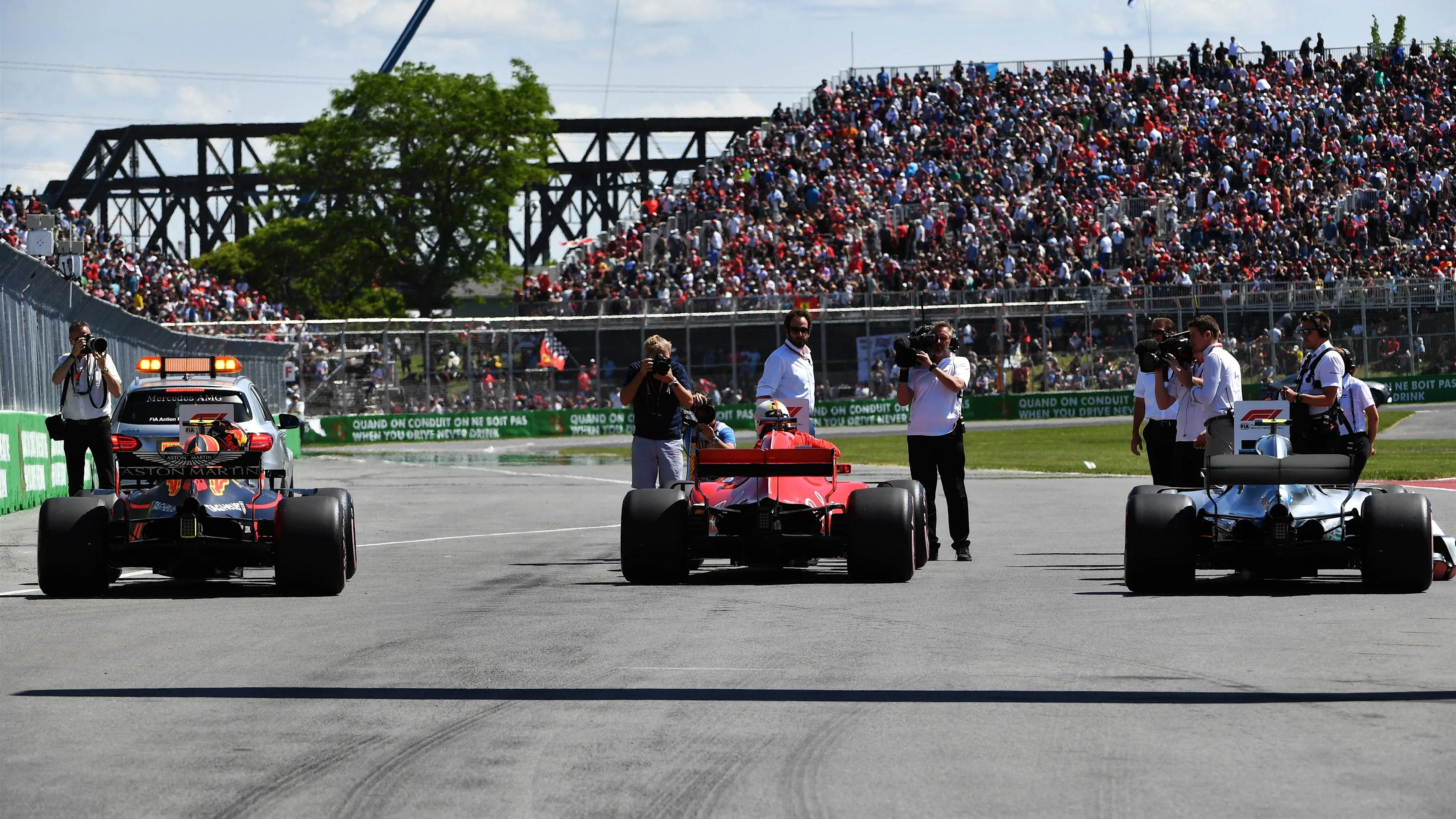 Pole sitter Sebastian Vettel (GER) Ferrari SF-71H celebrates in parc ferme at Formula One World