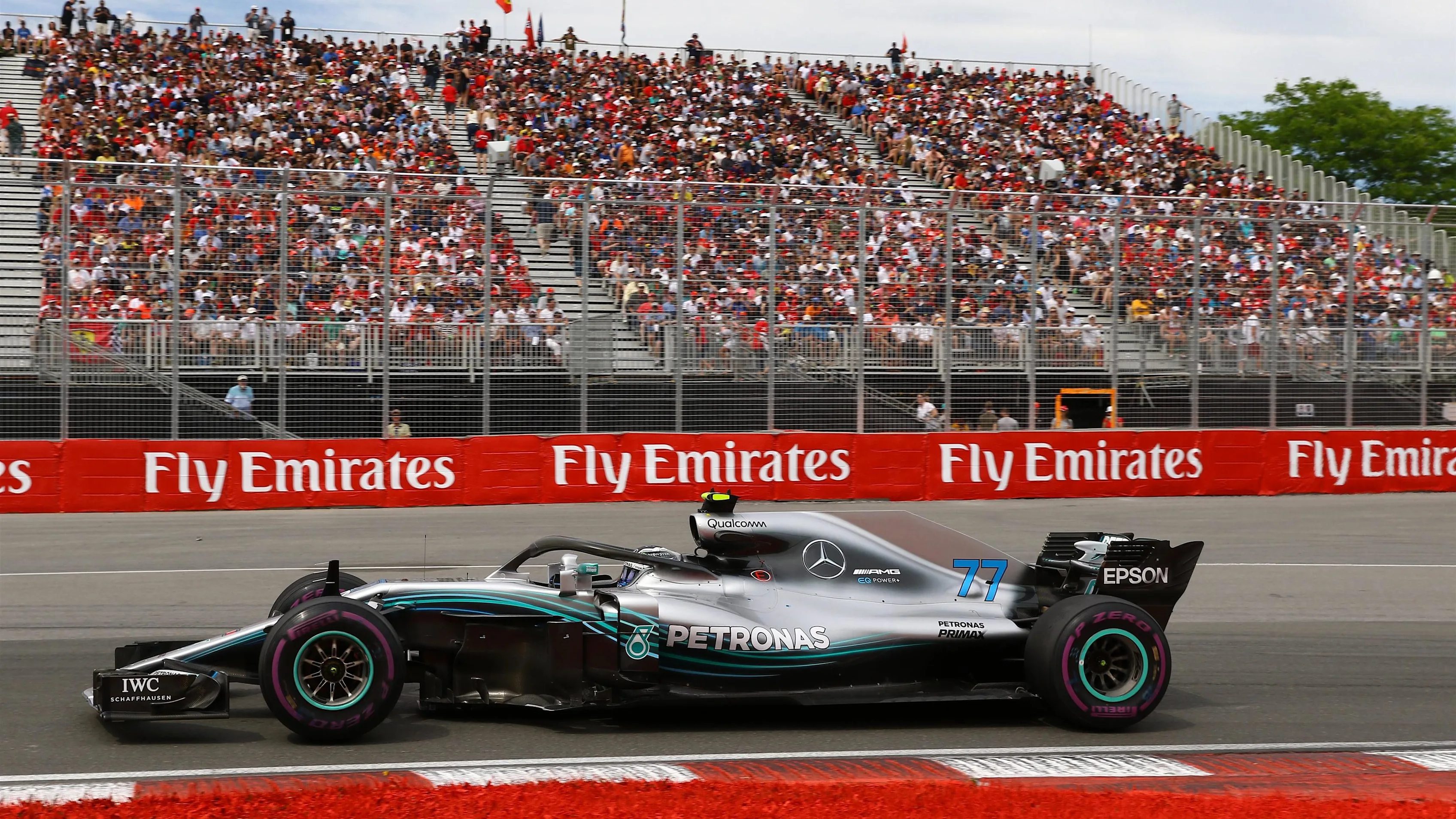 Valtteri Bottas (FIN) Mercedes-AMG F1 W09 EQ Power+ at Formula One World Championship, Rd7,