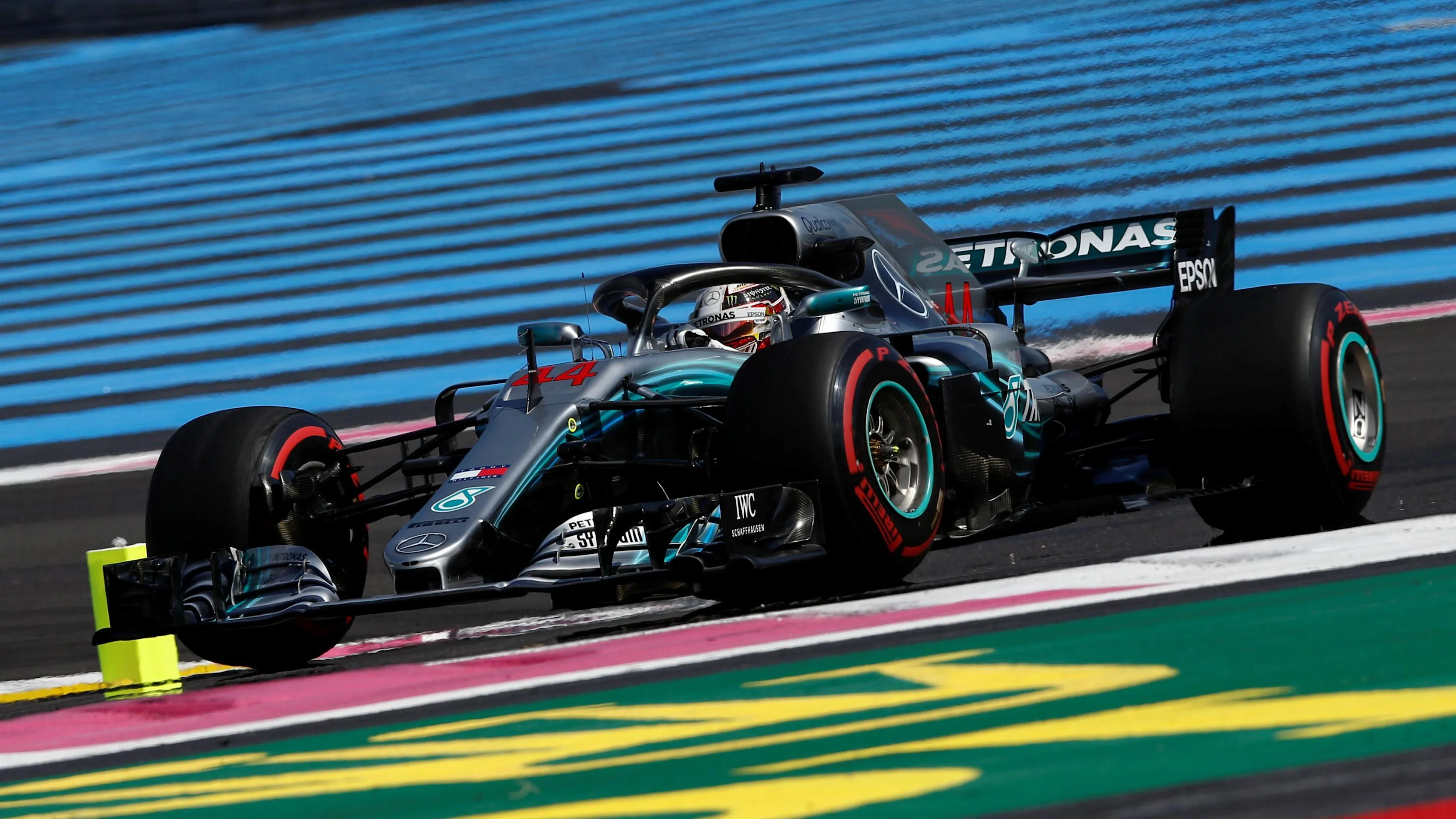 Lewis Hamilton (GBR) Mercedes-AMG F1 W09 EQ Power+ at Formula One World Championship, Rd8, French