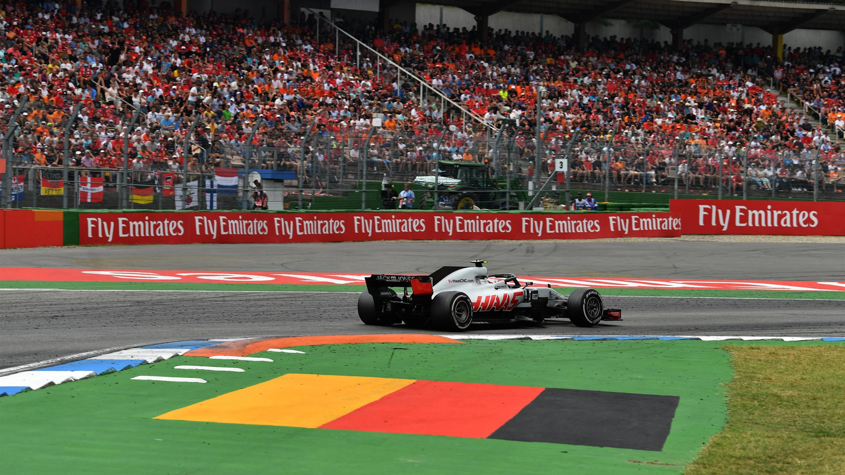 Kevin Magnussen (DEN) Haas VF-18 at Formula One World Championship, Rd11, German Grand Prix, Race,