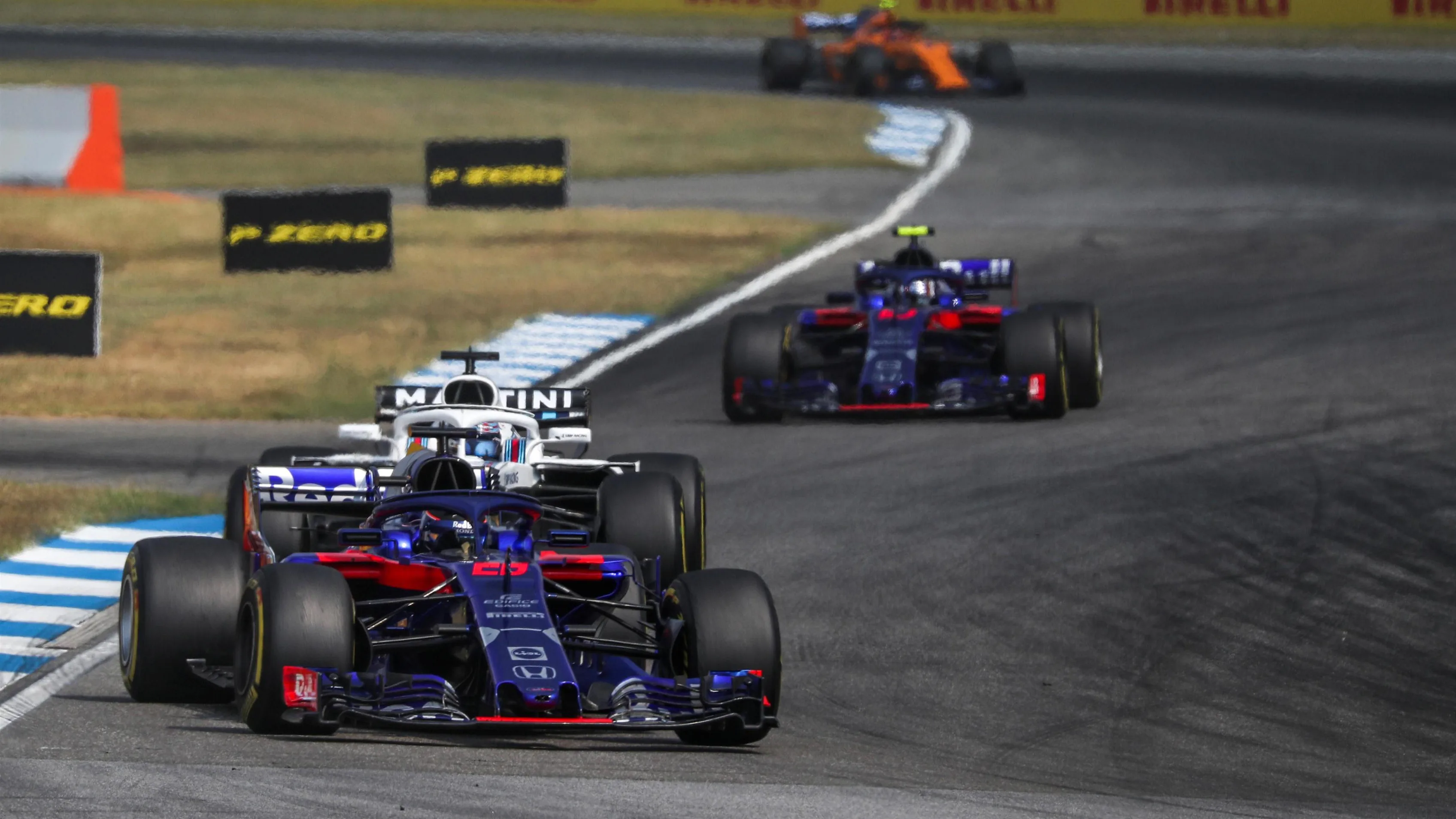 Brendon Hartley (NZL) Scuderia Toro Rosso STR13 at Formula One World Championship, Rd11, German