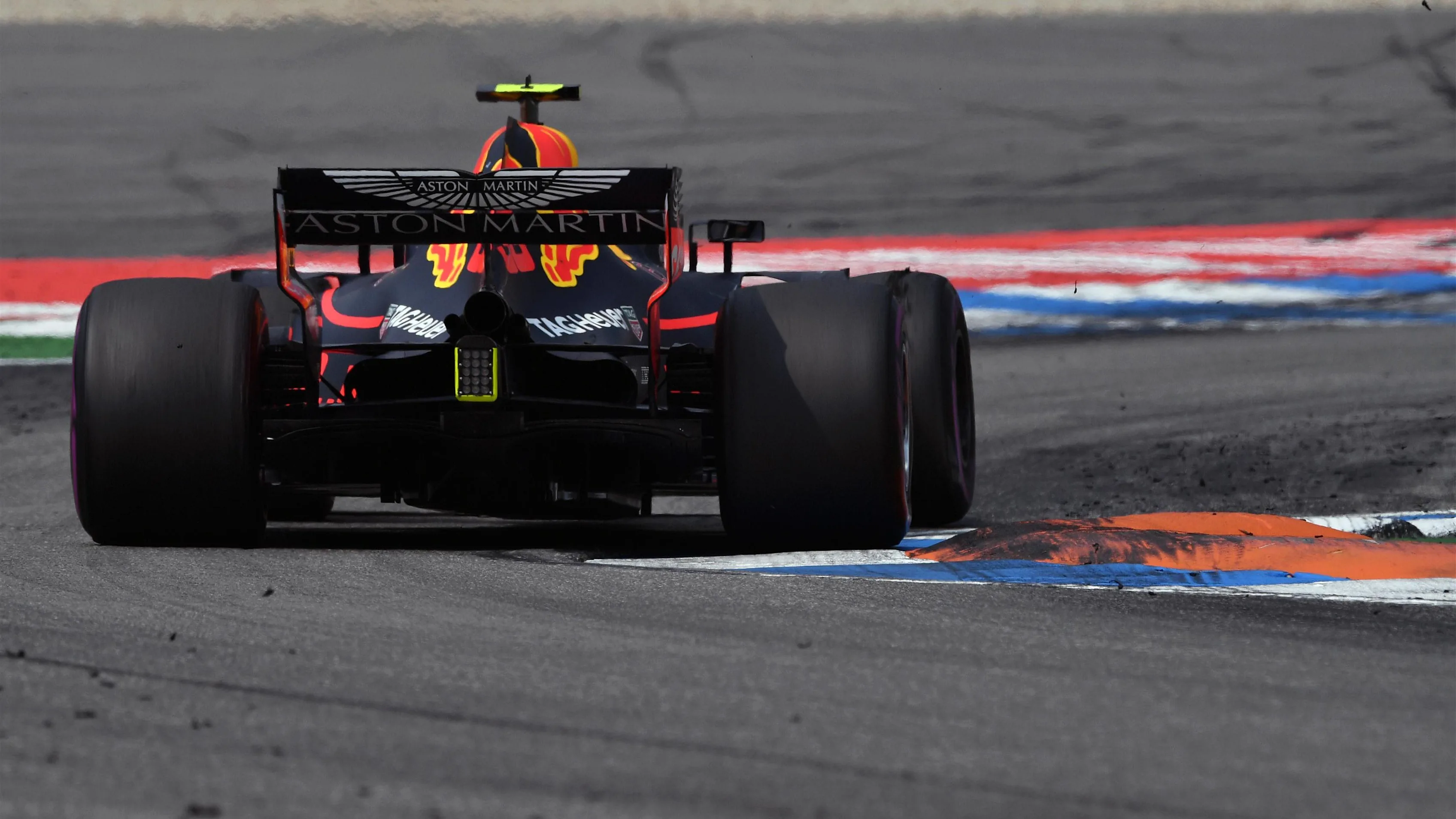 Max Verstappen (NED) Red Bull Racing RB14 at Formula One World Championship, Rd11, German Grand