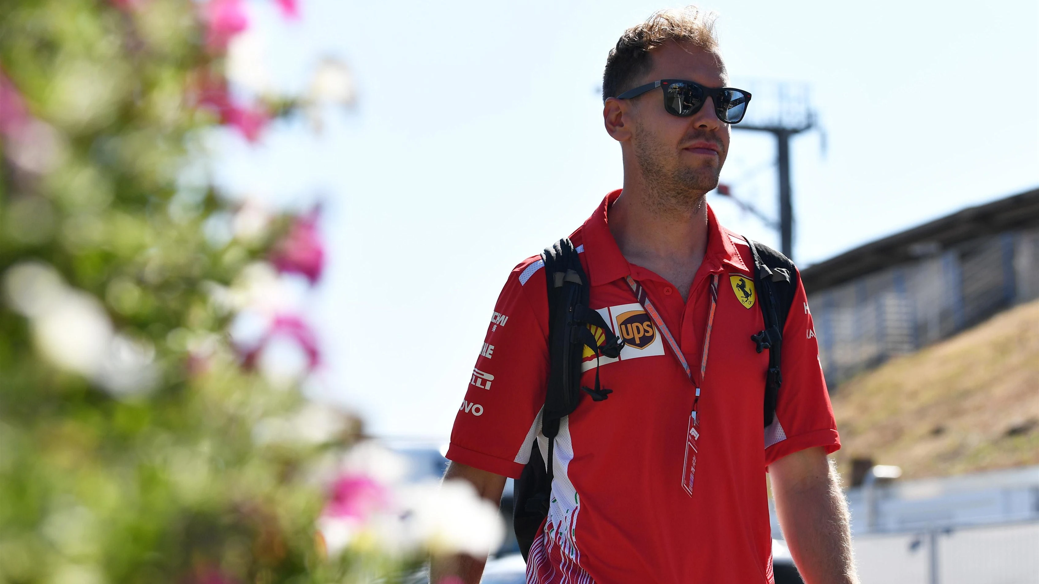 Sebastian Vettel (GER) Ferrari at Formula One World Championship, Rd11, German Grand Prix, Preparations, Hockenheim, Germany, Thursday 19 July 2018. © Mark Sutton/Sutton Images