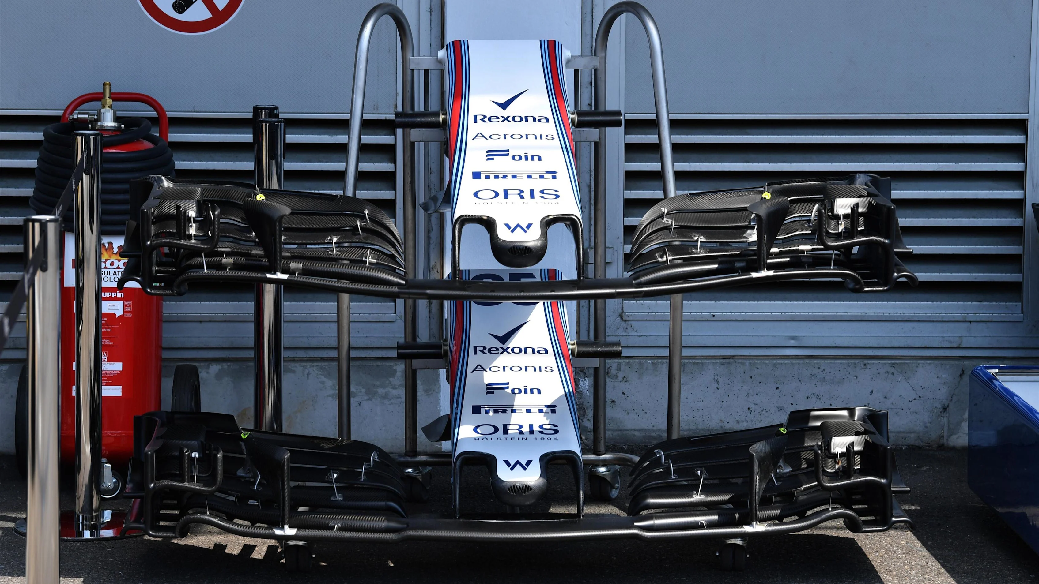 Williams FW41 nose and front wings at Formula One World Championship, Rd11, German Grand Prix,