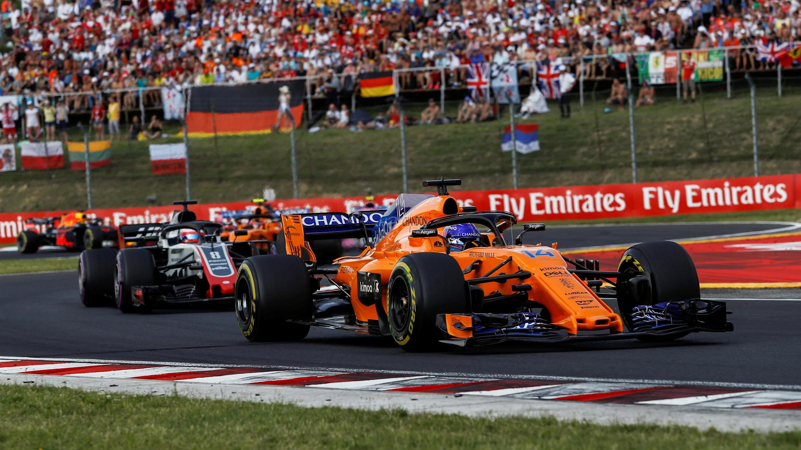 Fernando Alonso (ESP) McLaren MCL33 at Formula One World Championship, Rd12, Hungarian Grand Prix,