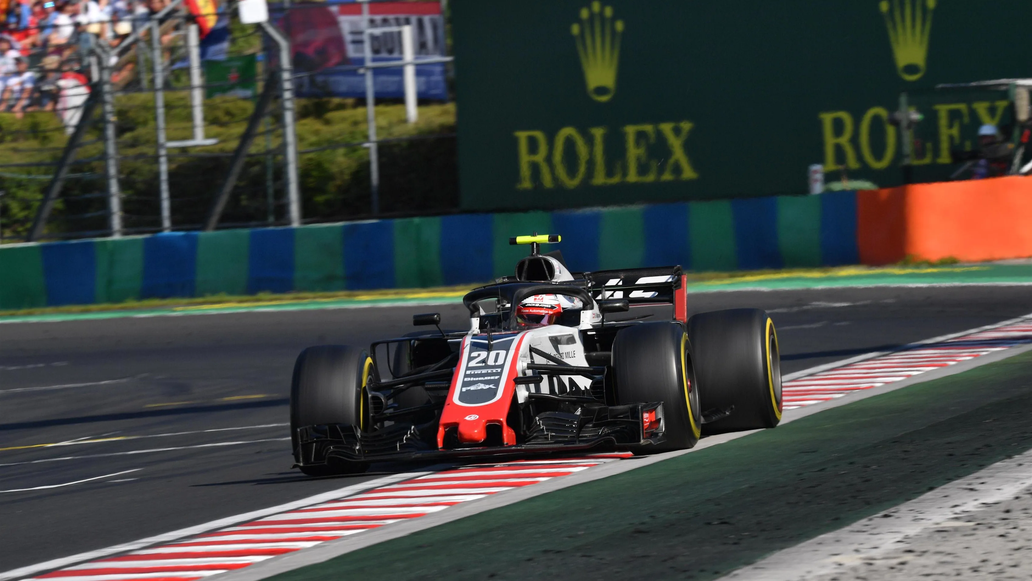 Kevin Magnussen (DEN) Haas VF-18 at Formula One World Championship, Rd12, Hungarian Grand Prix,