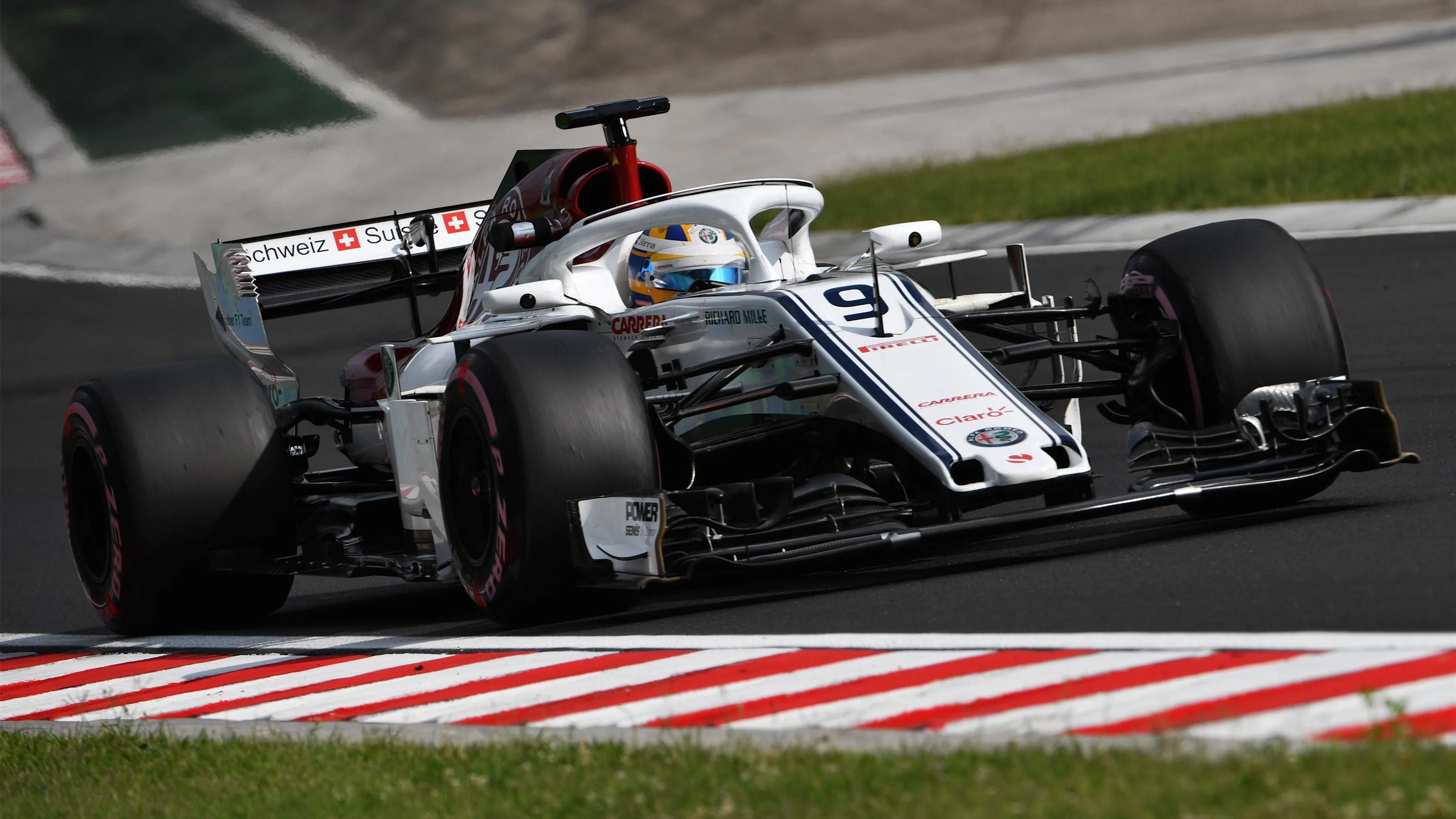 Marcus Ericsson (SWE) Alfa Romeo Sauber C37 at Formula One Testing, Day One, Hungaroring, Hungary,