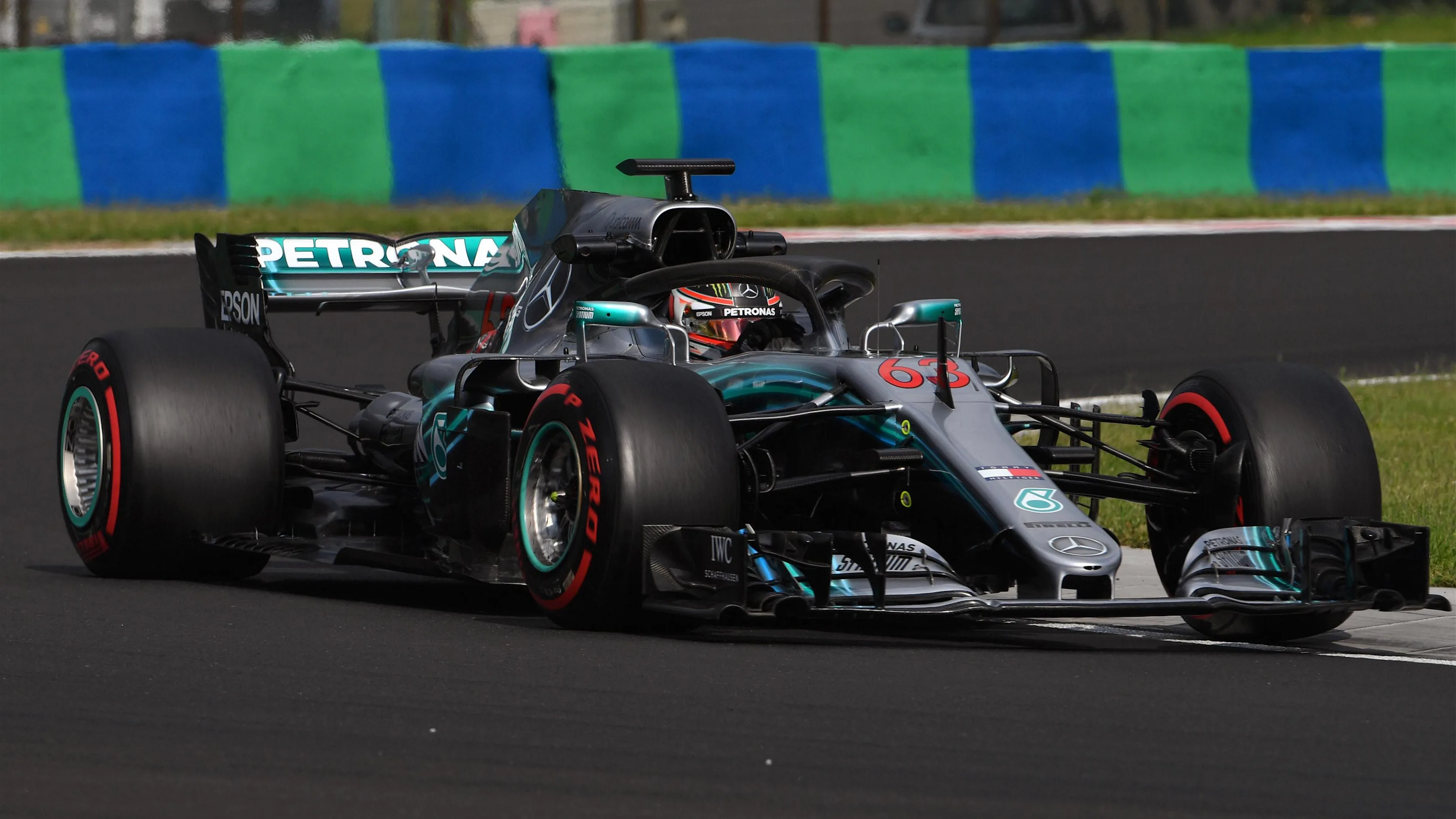 George Russell (GBR) Mercedes-AMG F1 W09 EQ Power+ at Formula One Testing, Day One, Hungaroring,