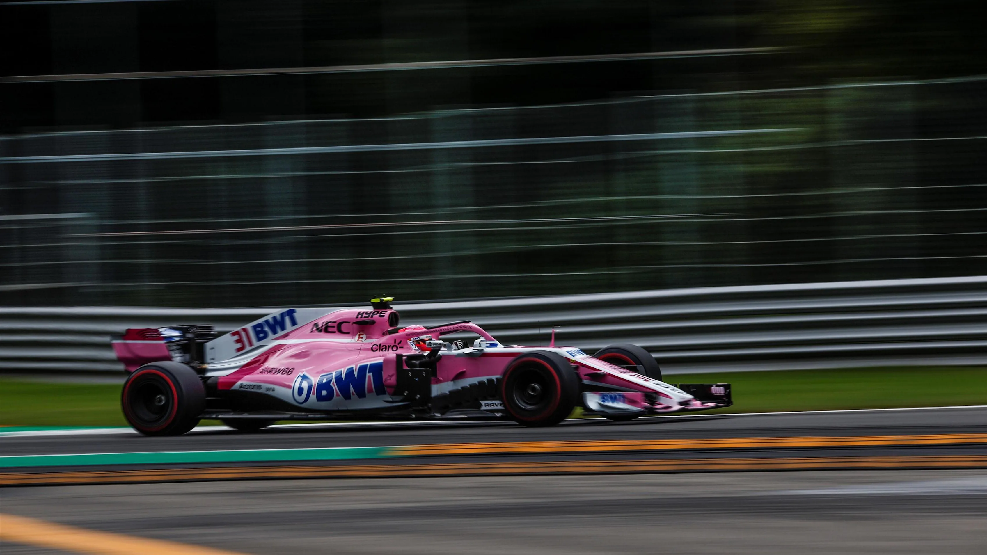 Esteban Ocon, Racing Point Force India VJM11 at Formula One World Championship, Rd14, Italian Grand