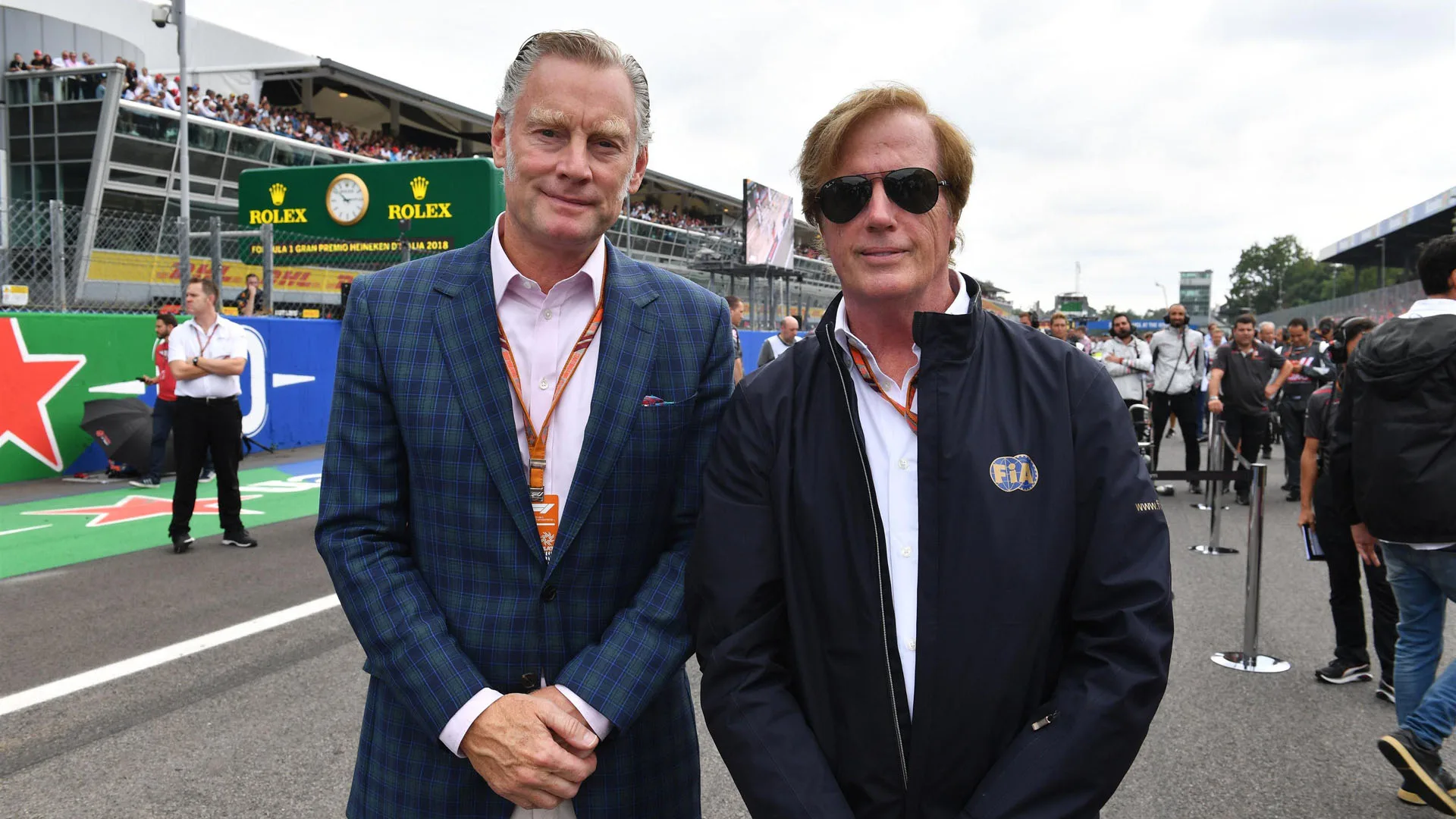 Sean Bratches, Formula One Managing Director, Commercial Operations and Danny Sullivan, FIA