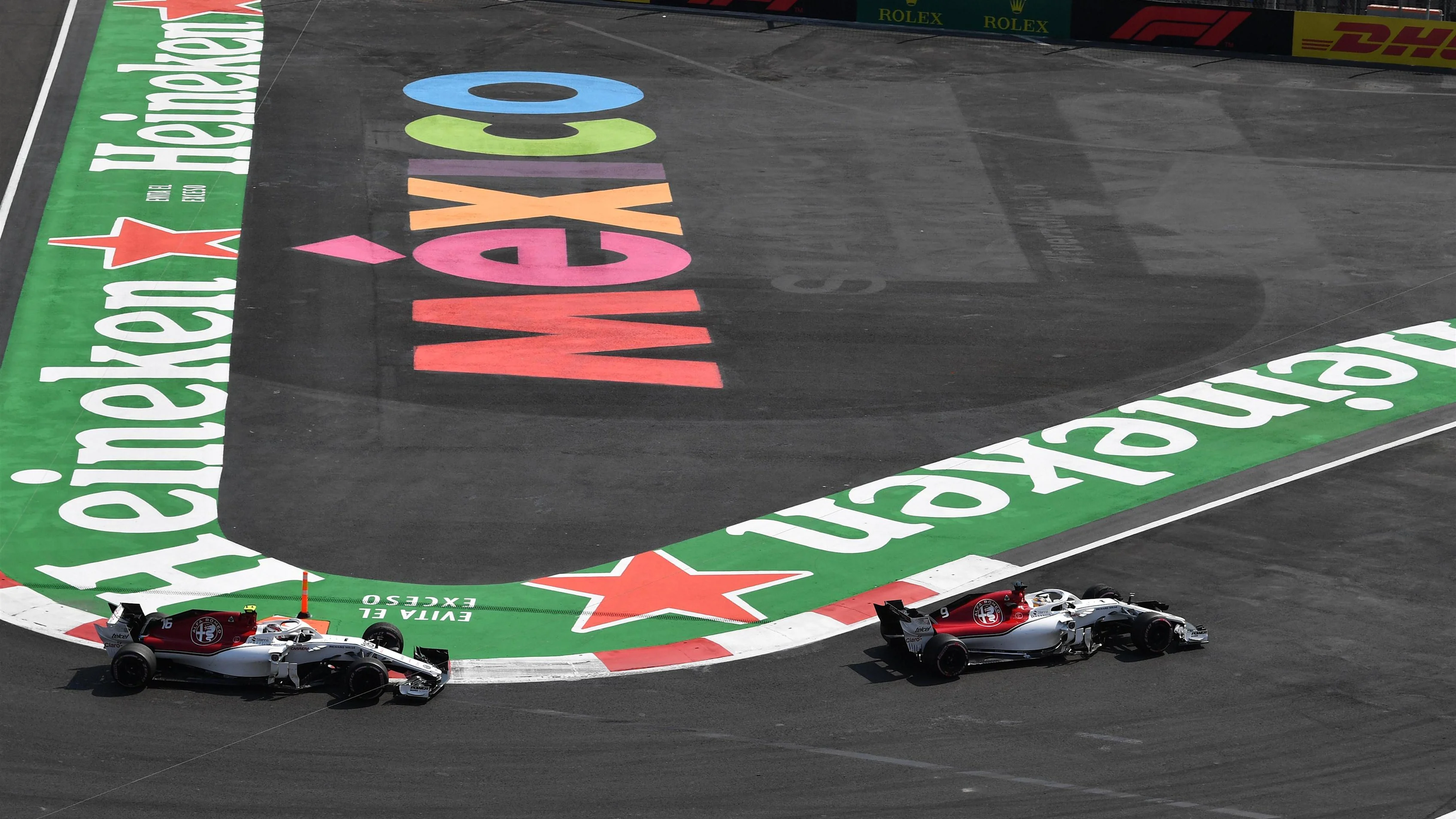 Marcus Ericsson, Alfa Romeo Sauber C37 and Charles Leclerc, Alfa Romeo Sauber C37 at Formula One