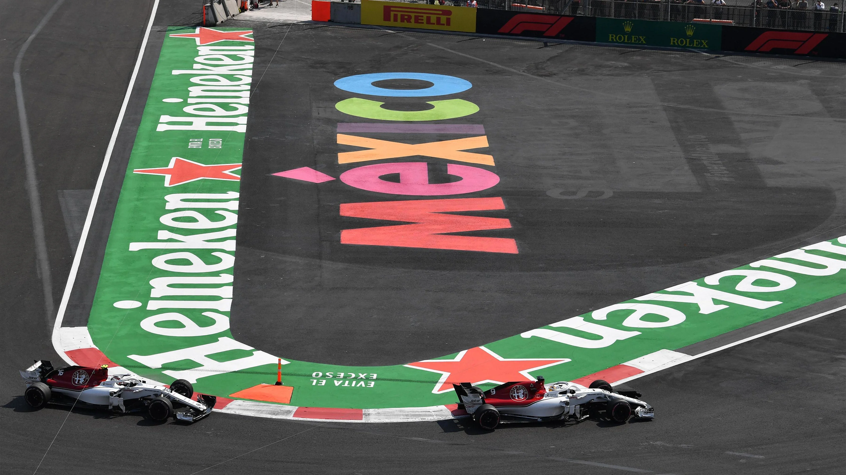 Marcus Ericsson, Alfa Romeo Sauber C37 and Charles Leclerc, Alfa Romeo Sauber C37 at Formula One
