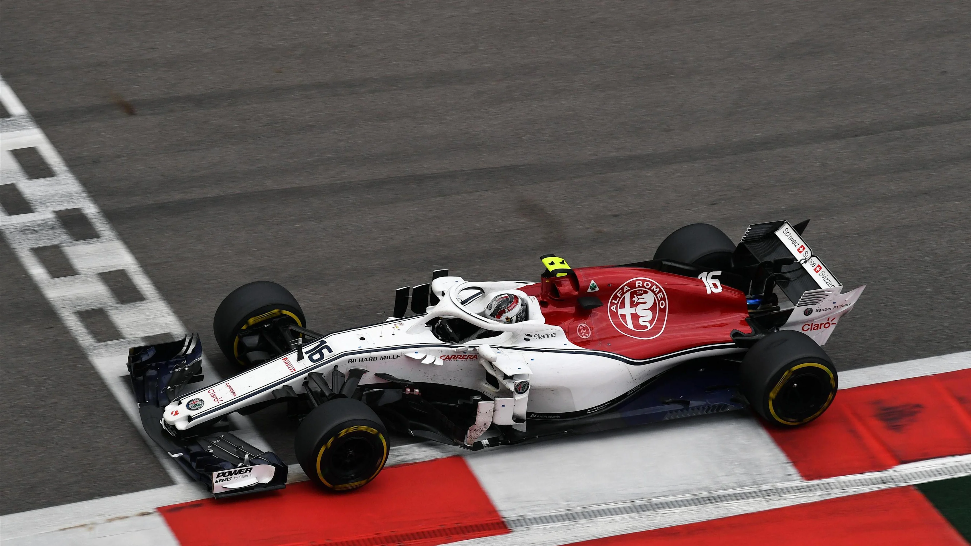 Charles Leclerc, Alfa Romeo Sauber C37 at Formula One World Championship, Rd16, Russian Grand Prix,