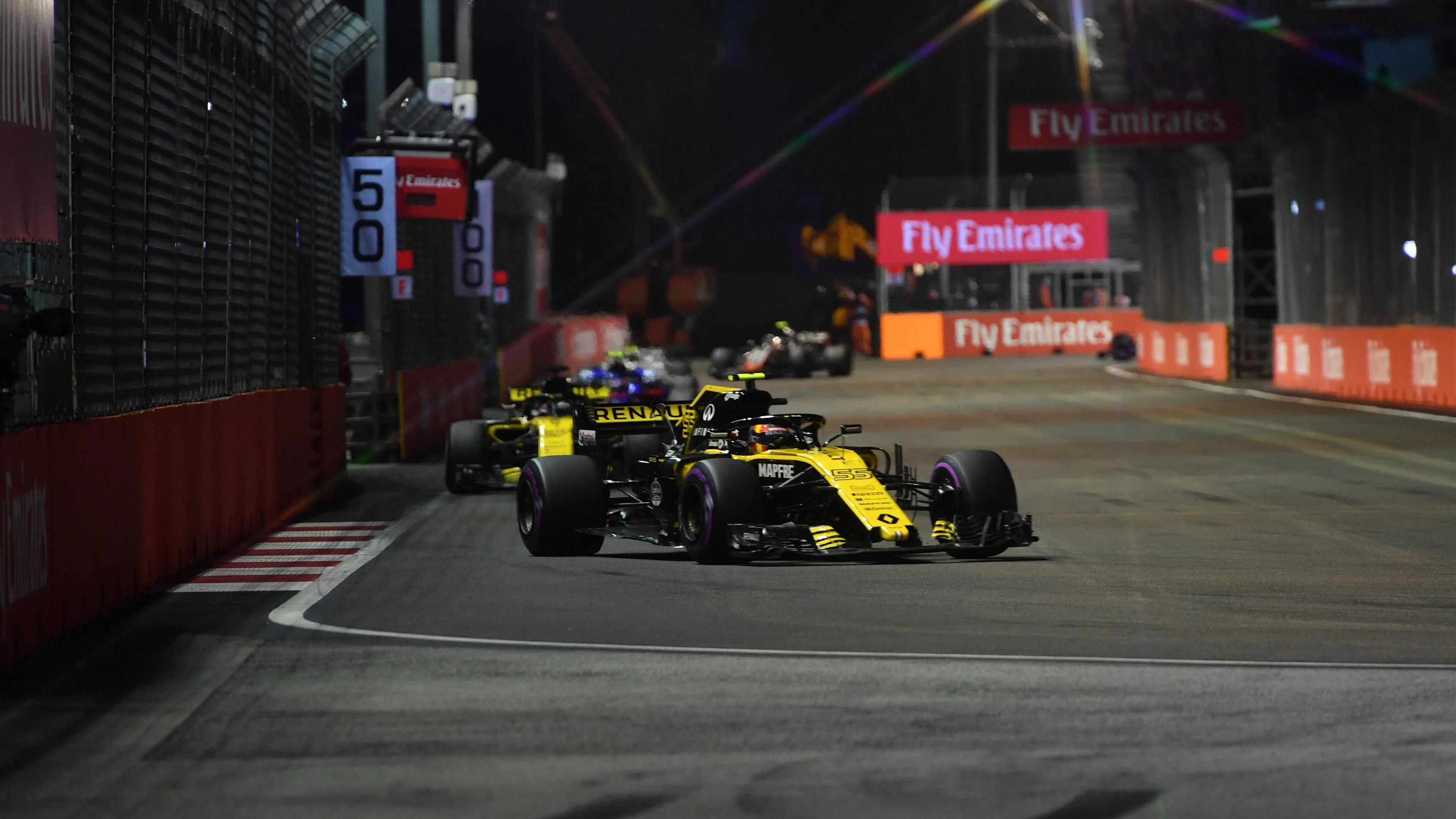 Carlos Sainz, Renault Sport F1 Team R.S. 18 at Formula One World Championship, Rd15, Singapore Grand Prix, Race, Marina Bay Circuit, Singapore, Sunday 16 September 2018.