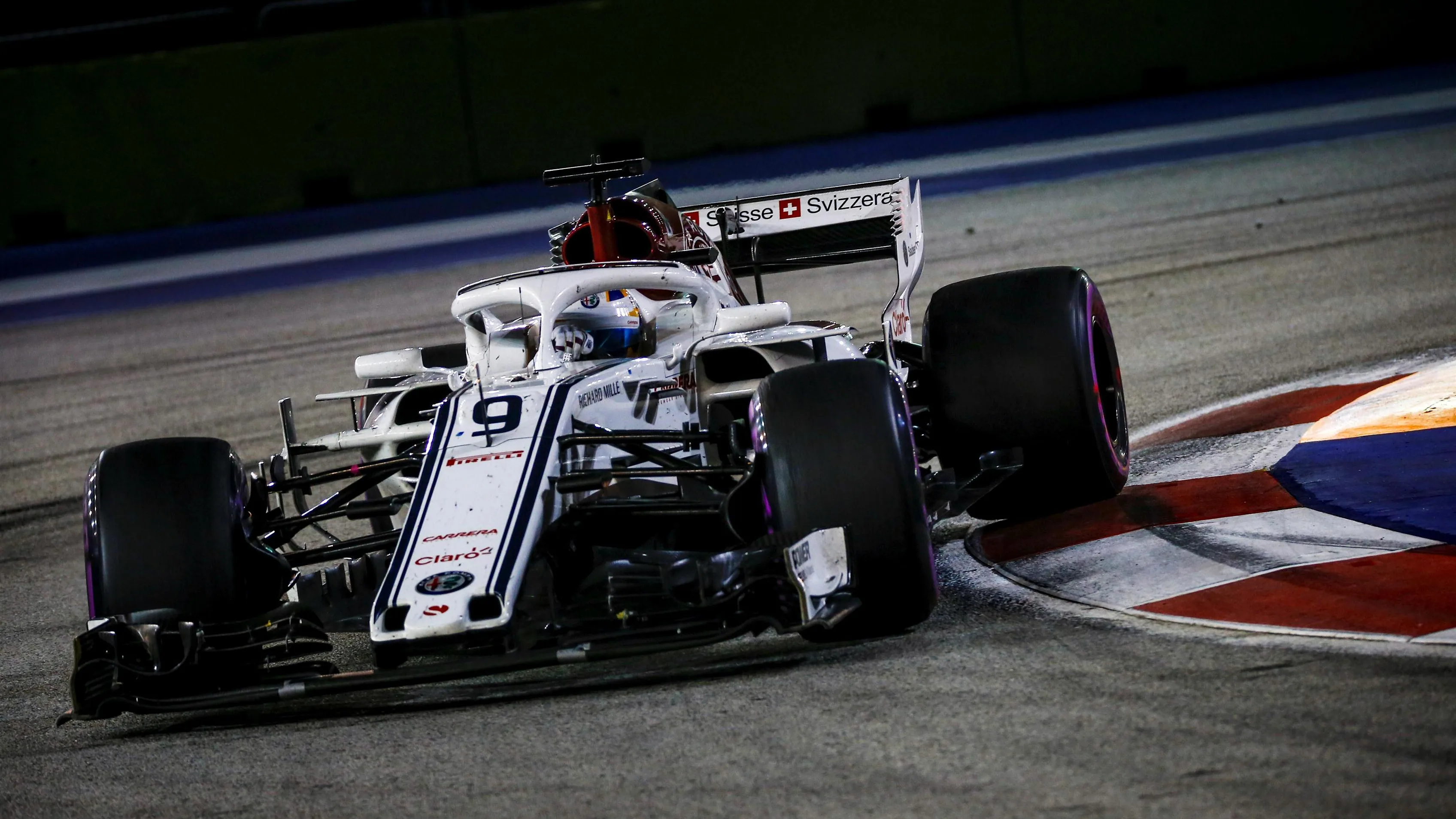 Marcus Ericsson, Alfa Romeo Sauber C37 at Formula One World Championship, Rd15, Singapore Grand
