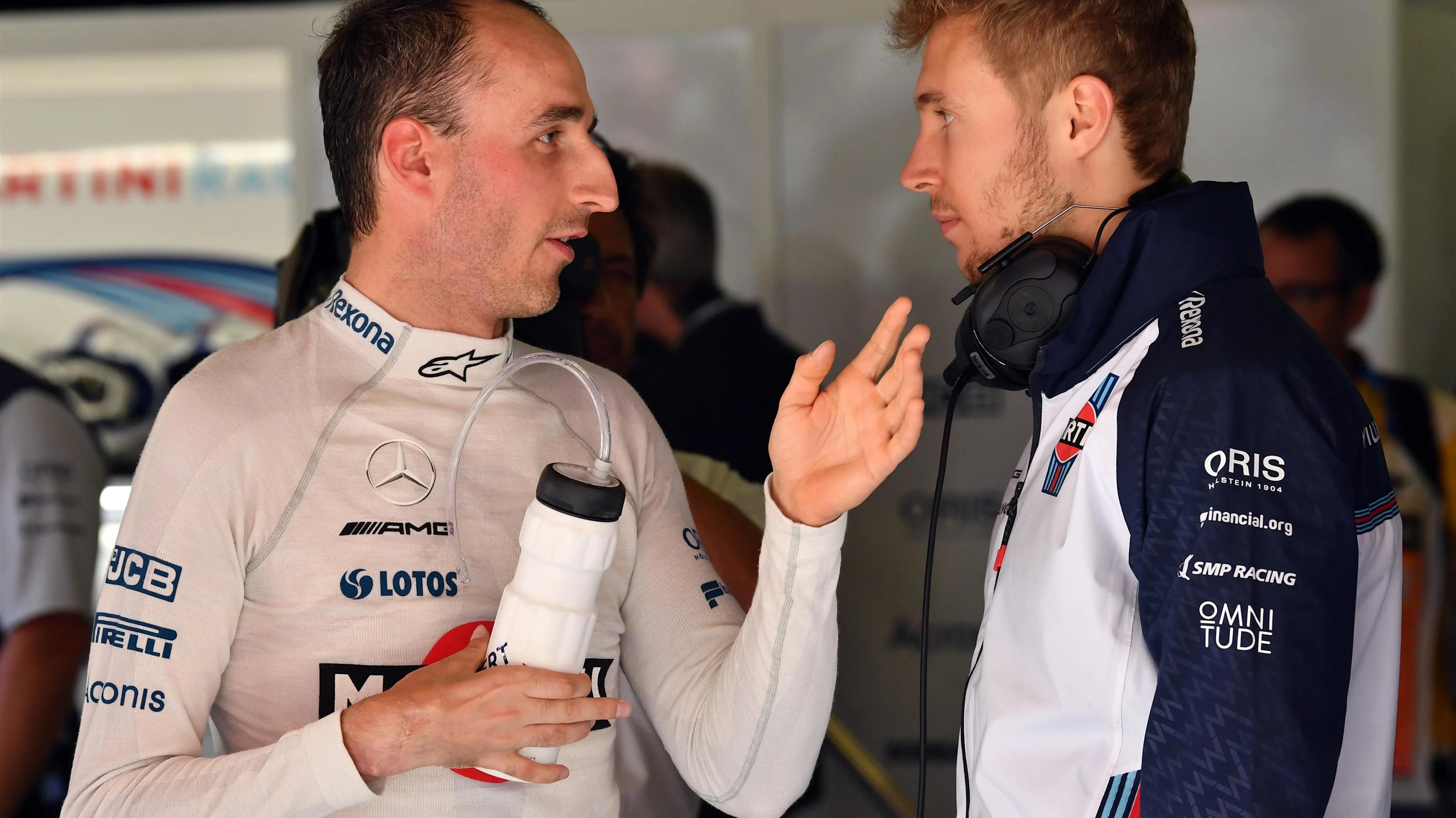 Robert Kubica (POL) Williams and Sergey Sirotkin (RUS) Williams at Formula One World Championship,