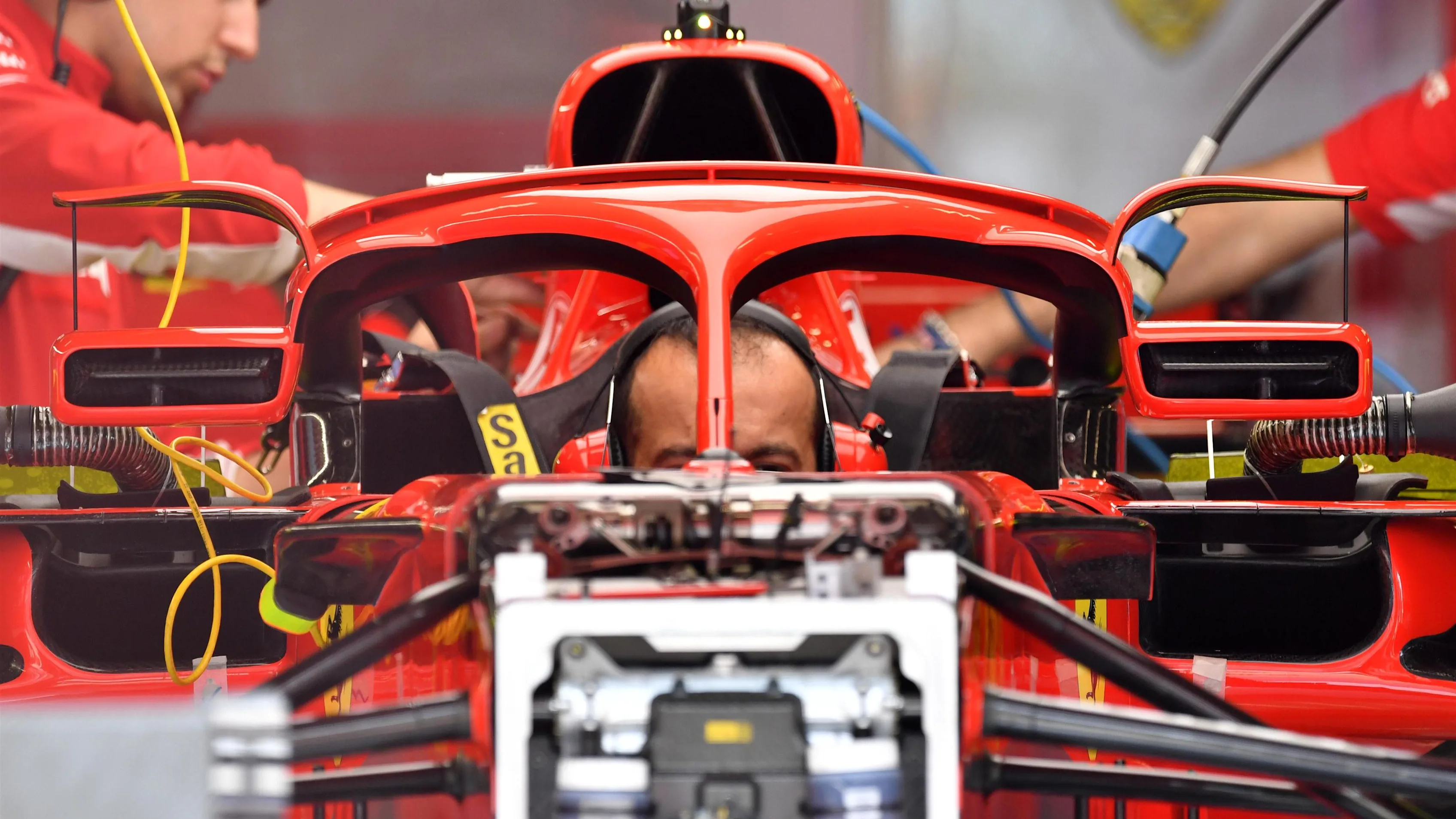Ferrari SF-71H at Formula One World Championship, Rd5, Spanish Grand Prix, Preparations, Barcelona, Spain, Thursday 10 May 2018. © Jerrry Andre/Sutton Images