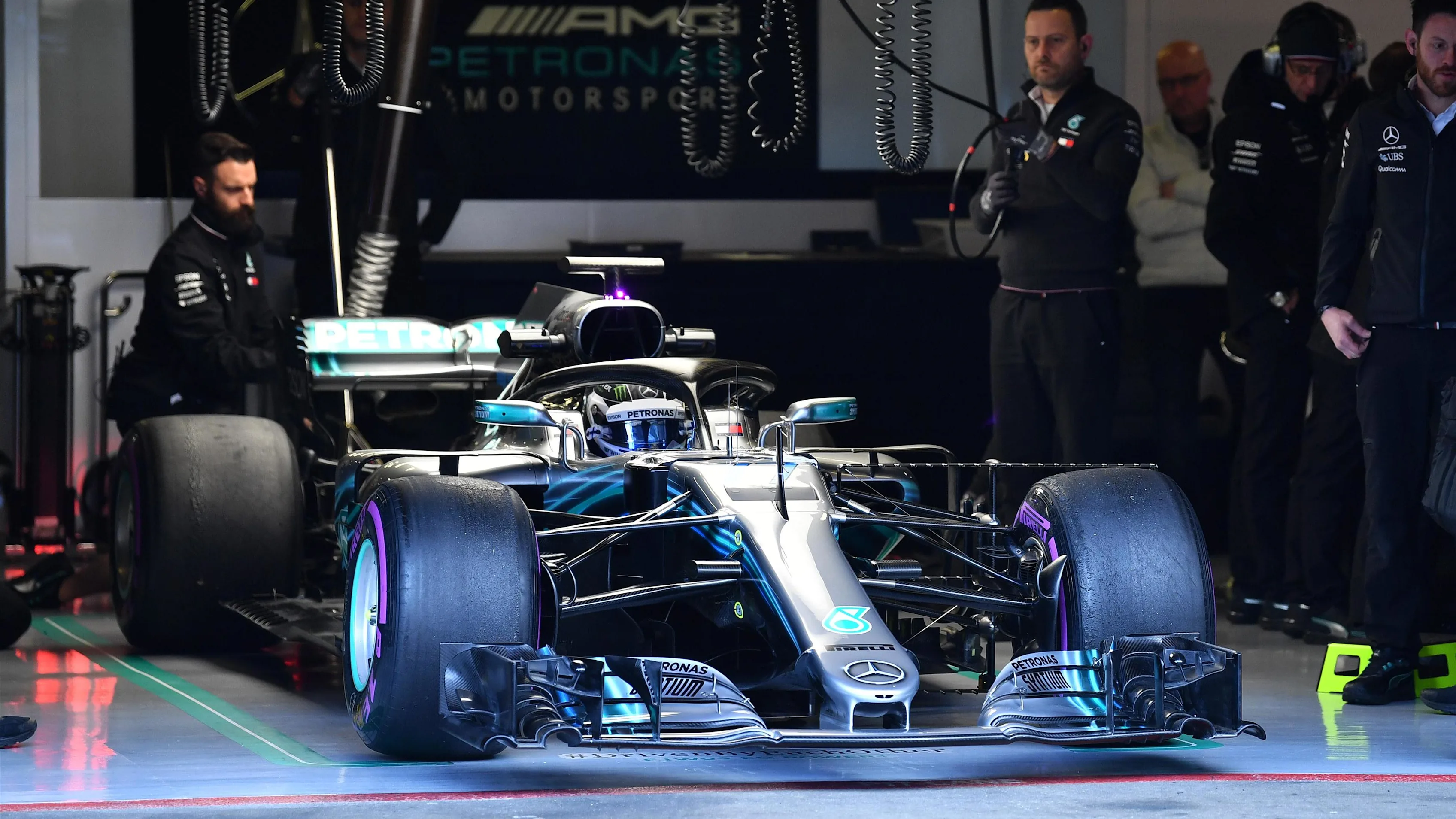 Valtteri Bottas (FIN) Mercedes-AMG F1 W09 EQ Power+ at Formula One Testing, Day Three, Barcelona, Spain, 8 March 2018. © Mark Sutton/Sutton Images