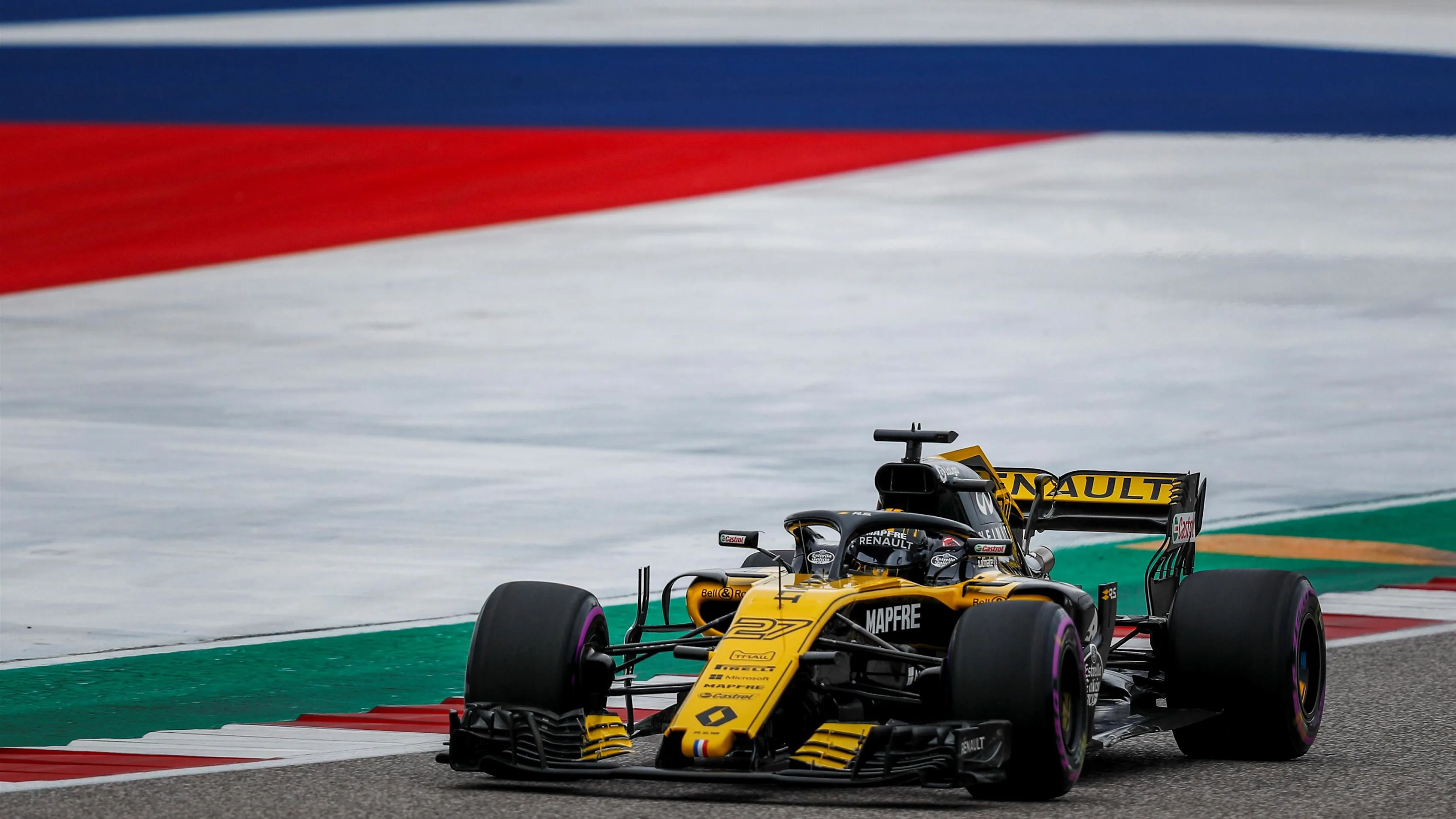 Nico Hulkenberg, Renault Sport F1 Team R.S. 18 at Formula World Championship, Rd18, United States Grand Prix, Qualifying, Circuit of the Americas, Austin, Texas, USA, Saturday 20 October 2018.