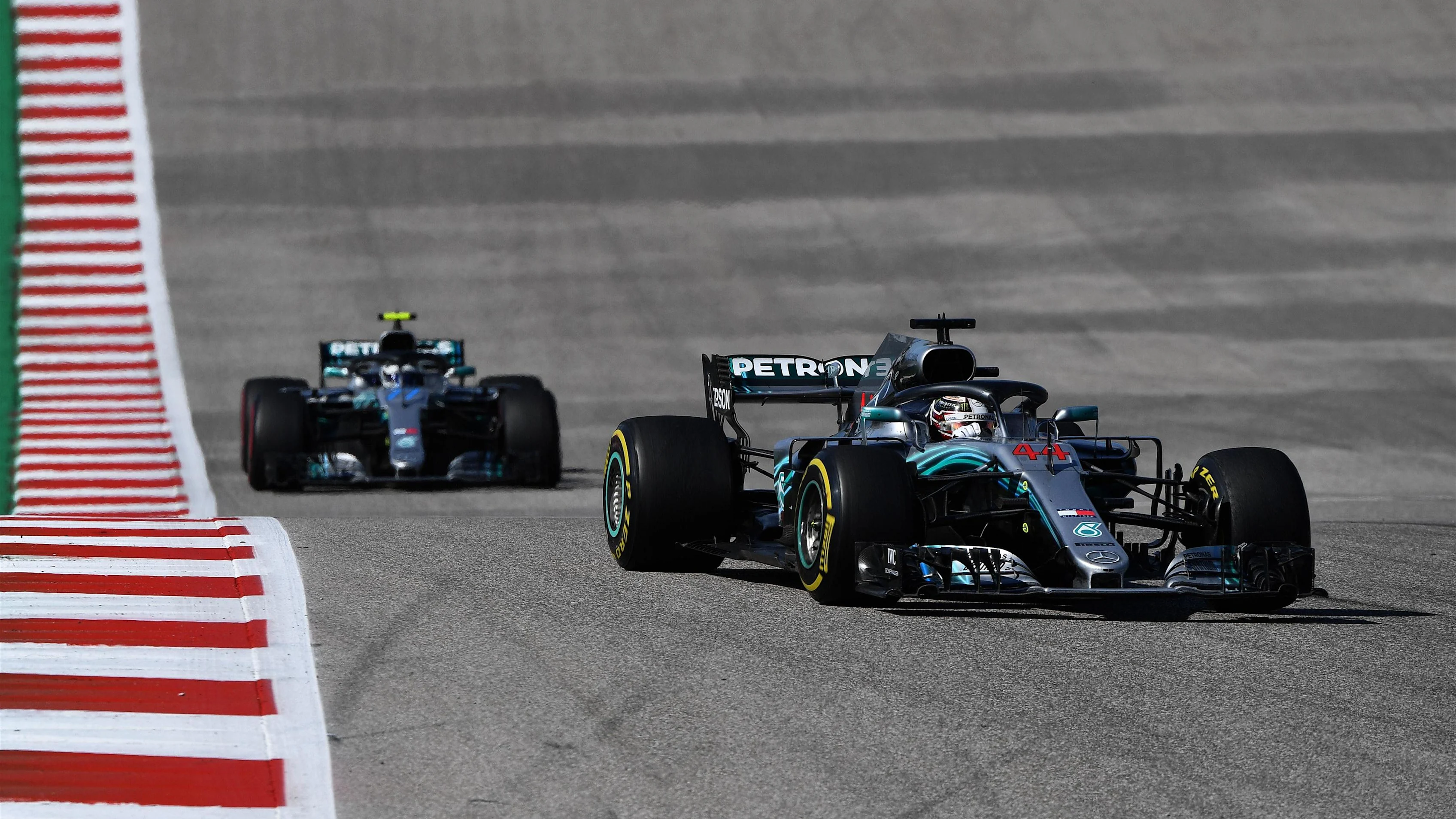 Lewis Hamilton, Mercedes AMG F1 W09 EQ Power+ and Valtteri Bottas, Mercedes AMG F1 W09 EQ Power+ at