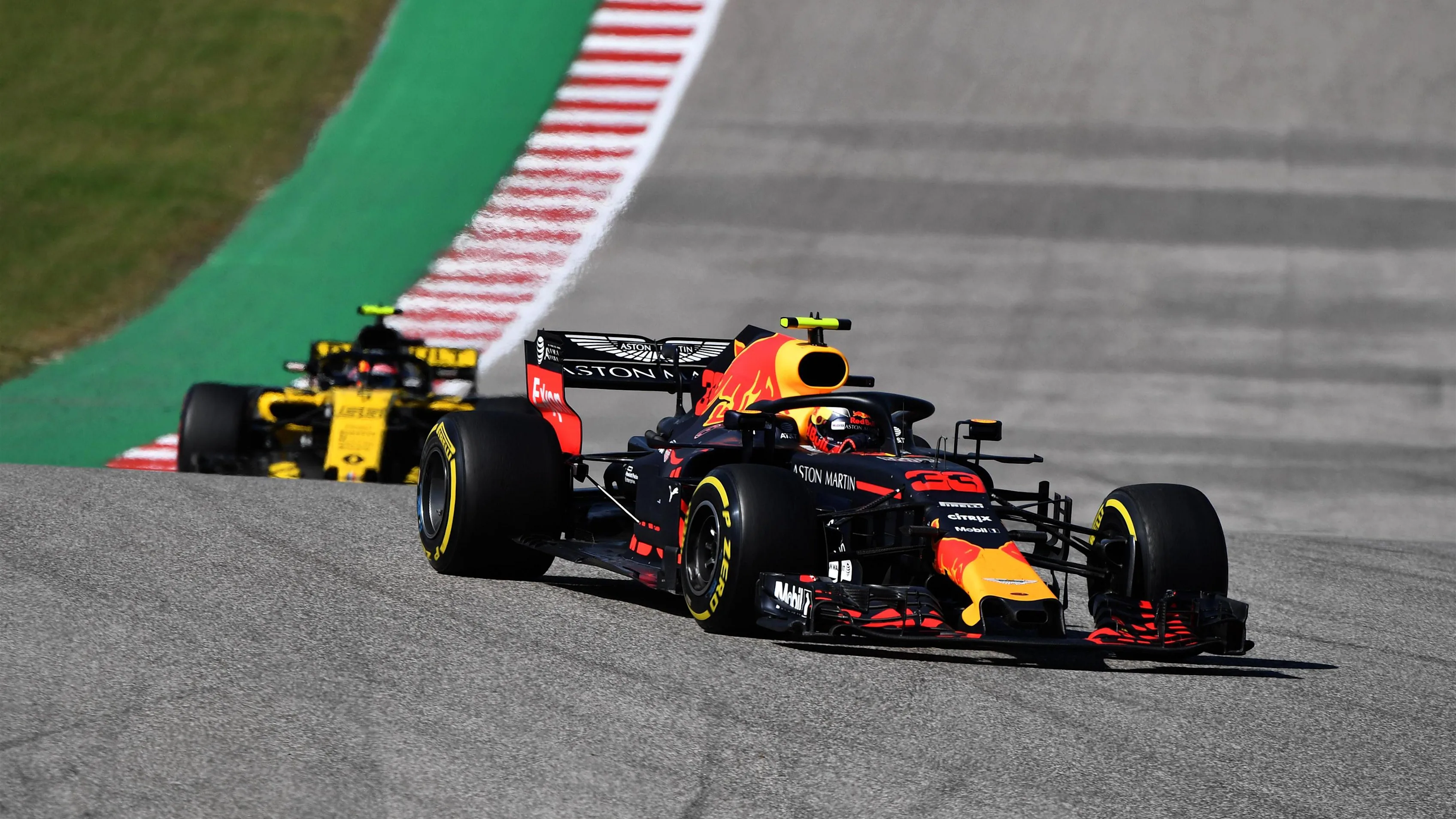 Max Verstappen, Red Bull Racing RB14 at Formula One World Championship, Rd18, United States Grand