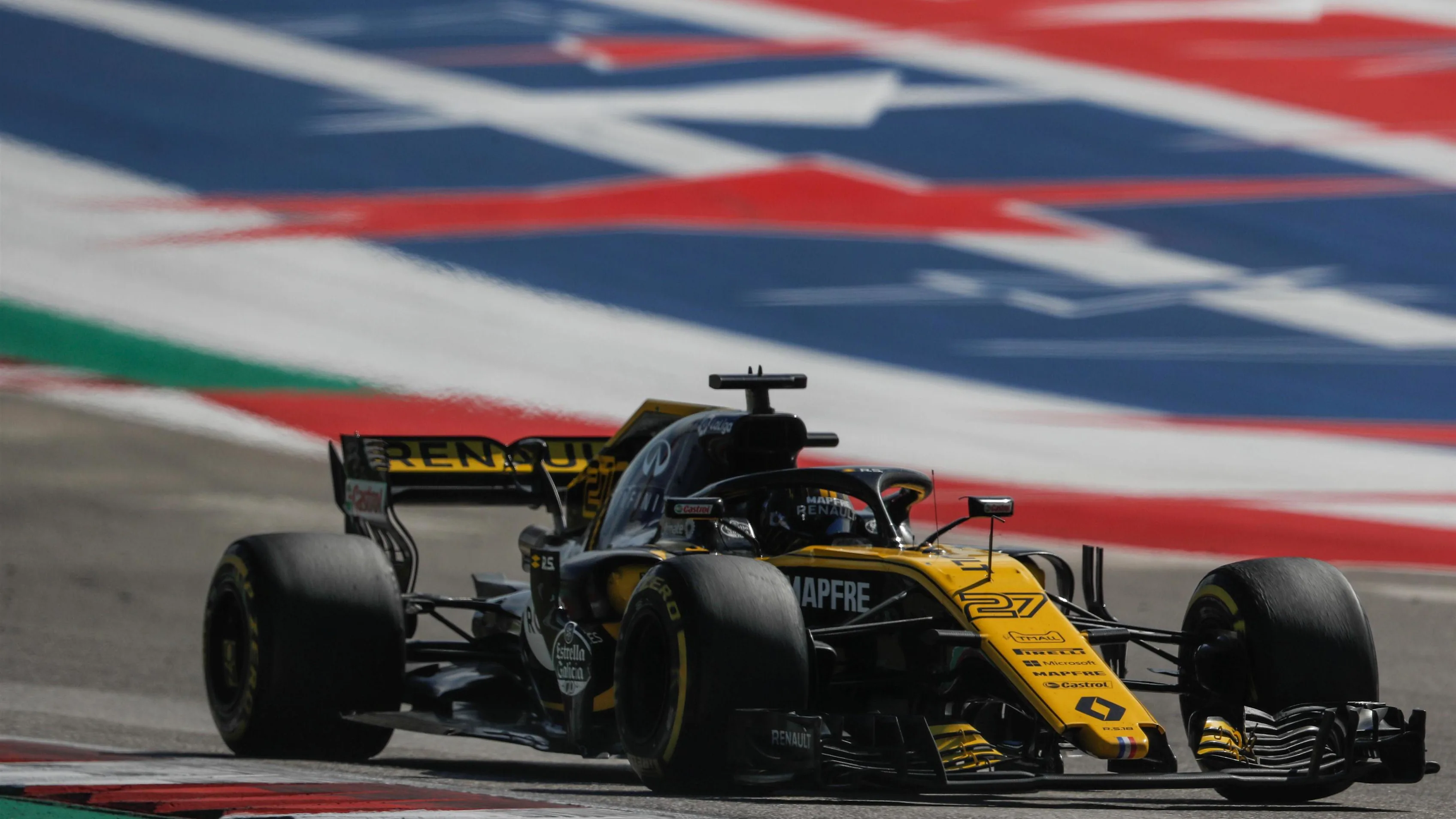 Nico Hulkenberg, Renault Sport F1 Team R.S. 18 at Formula One World Championship, Rd18, United