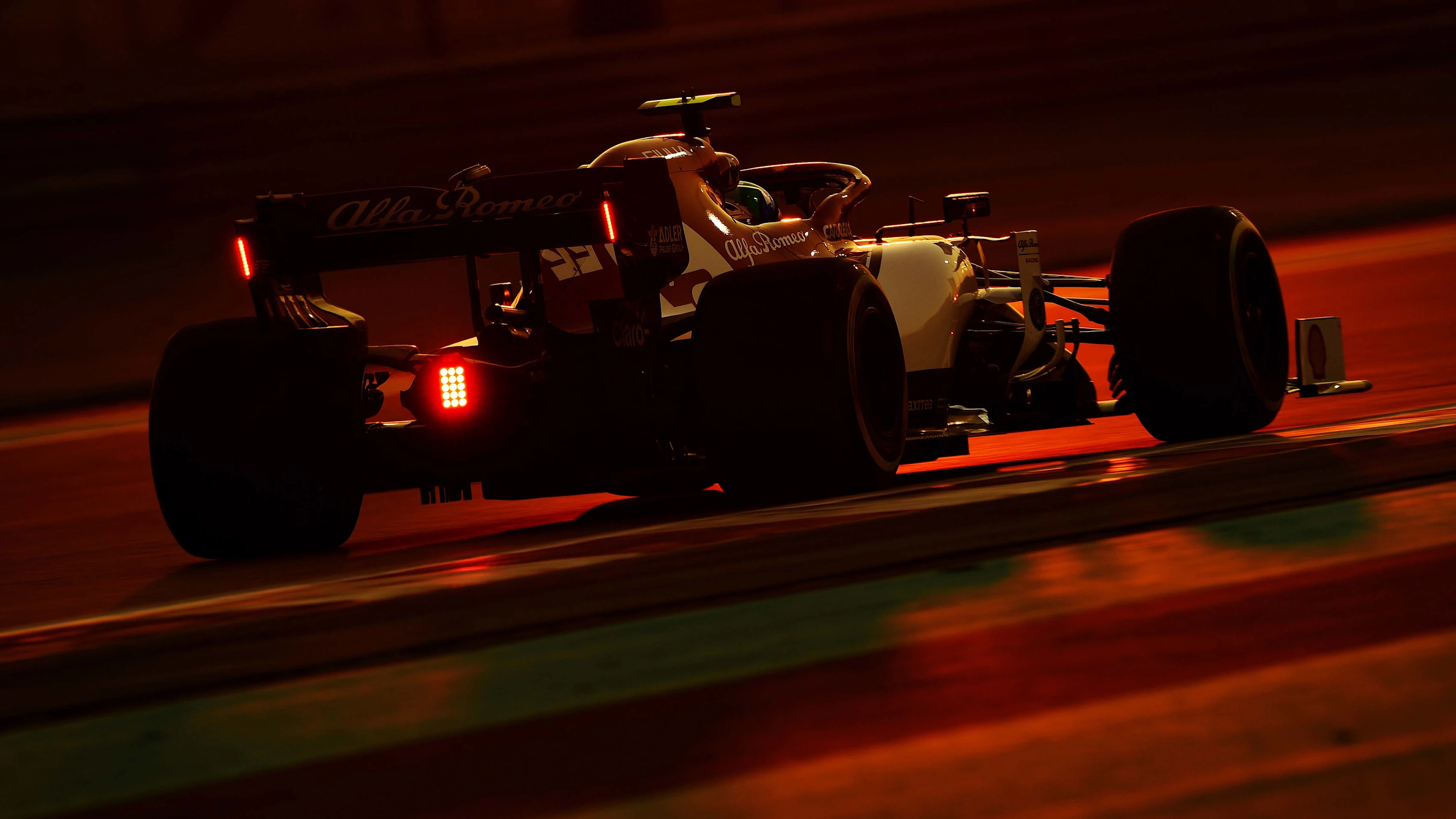ABU DHABI, UNITED ARAB EMIRATES - NOVEMBER 29: Antonio Giovinazzi of Italy driving the (99) Alfa Romeo Racing C38 Ferrari on track during practice for the F1 Grand Prix of Abu Dhabi at Yas Marina Circuit on November 29, 2019 in Abu Dhabi, United Arab Emirates. (Photo by Clive Mason/Getty Images)