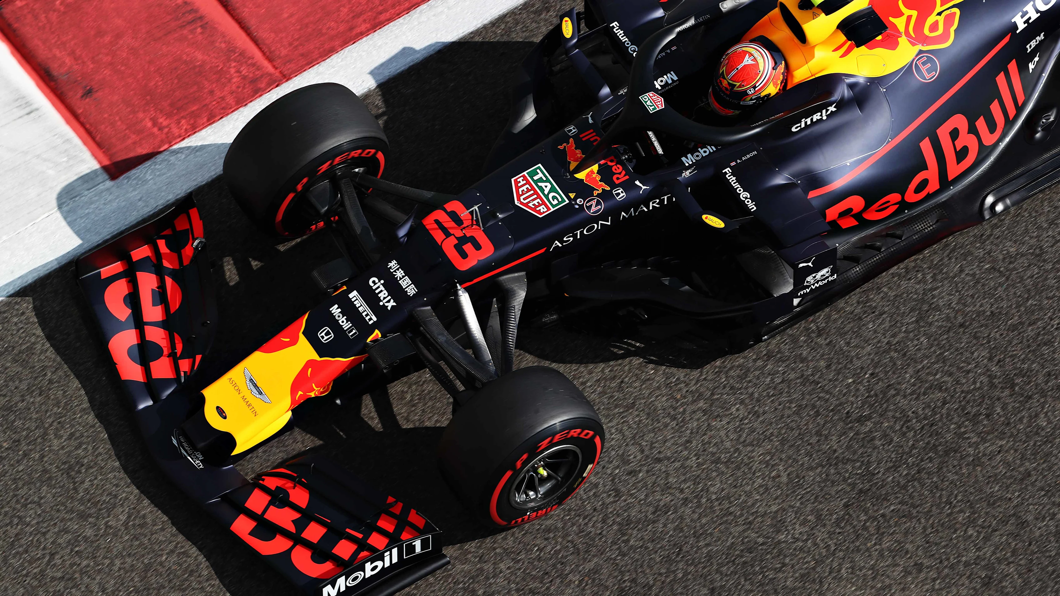 ABU DHABI, UNITED ARAB EMIRATES - NOVEMBER 29: Alexander Albon of Thailand driving the (23) Aston