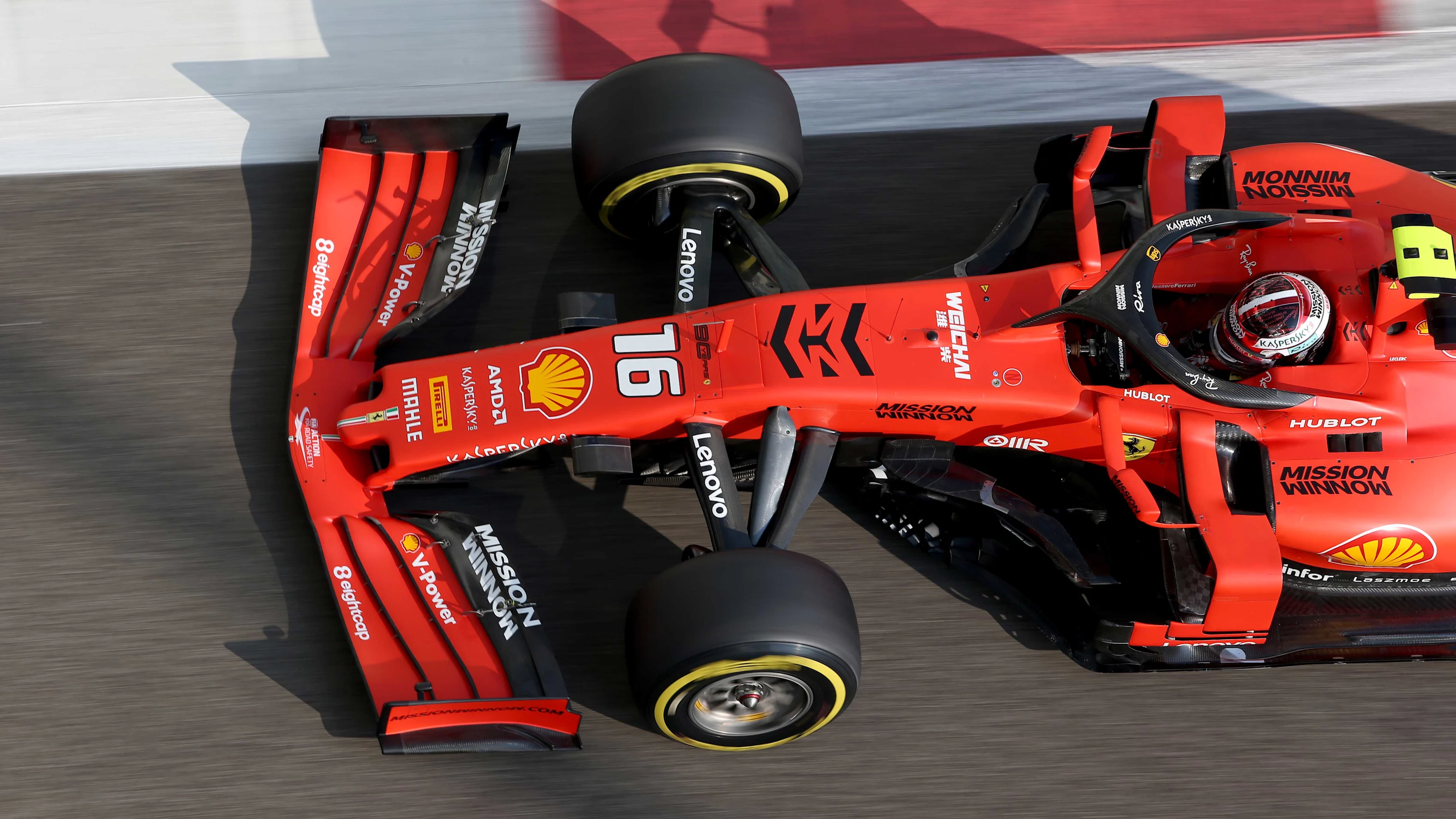 ABU DHABI, UNITED ARAB EMIRATES - NOVEMBER 30: Charles Leclerc of Monaco driving the (16) Scuderia