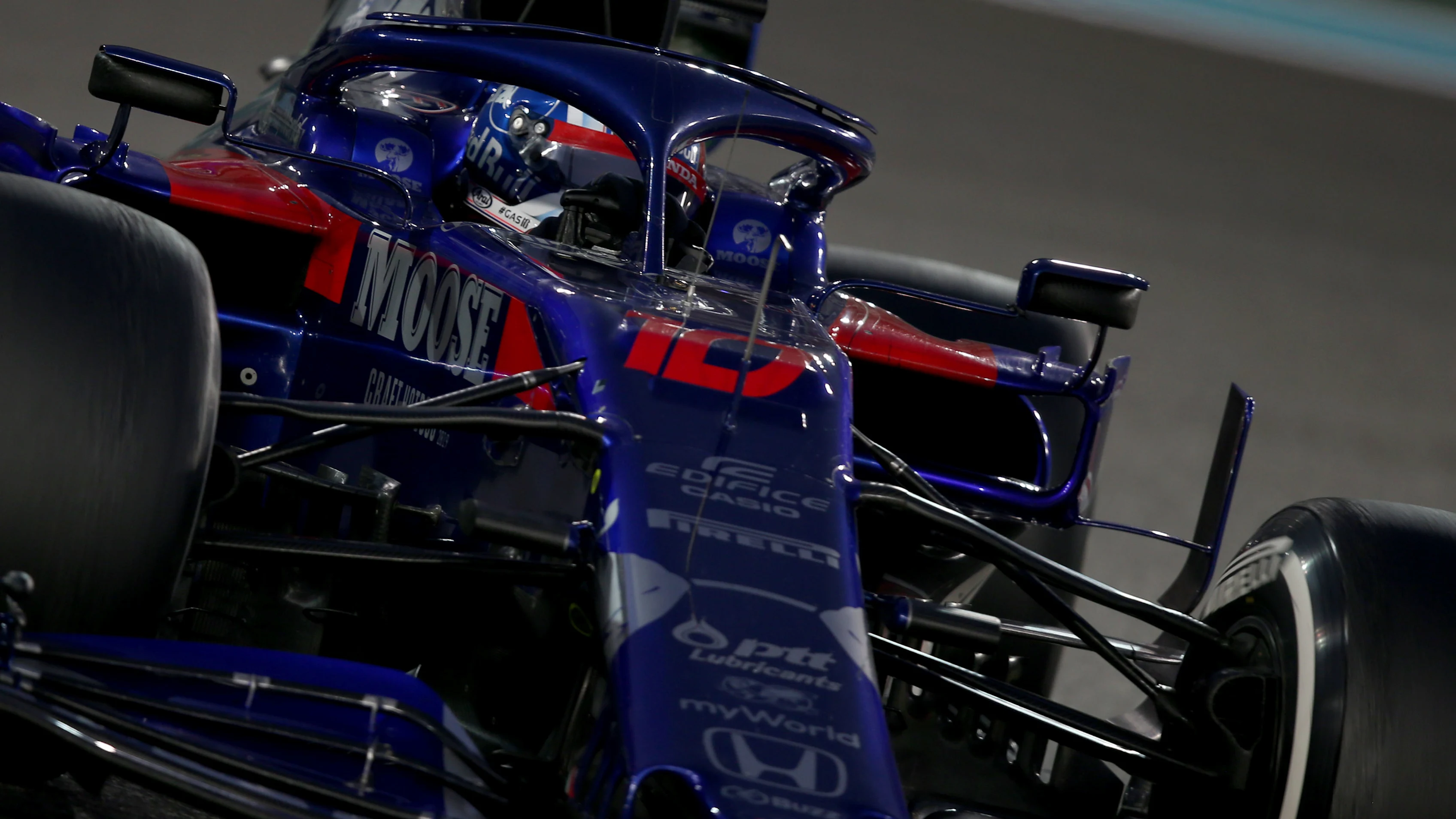 ABU DHABI, UNITED ARAB EMIRATES - DECEMBER 01: Pierre Gasly of France driving the (10) Scuderia