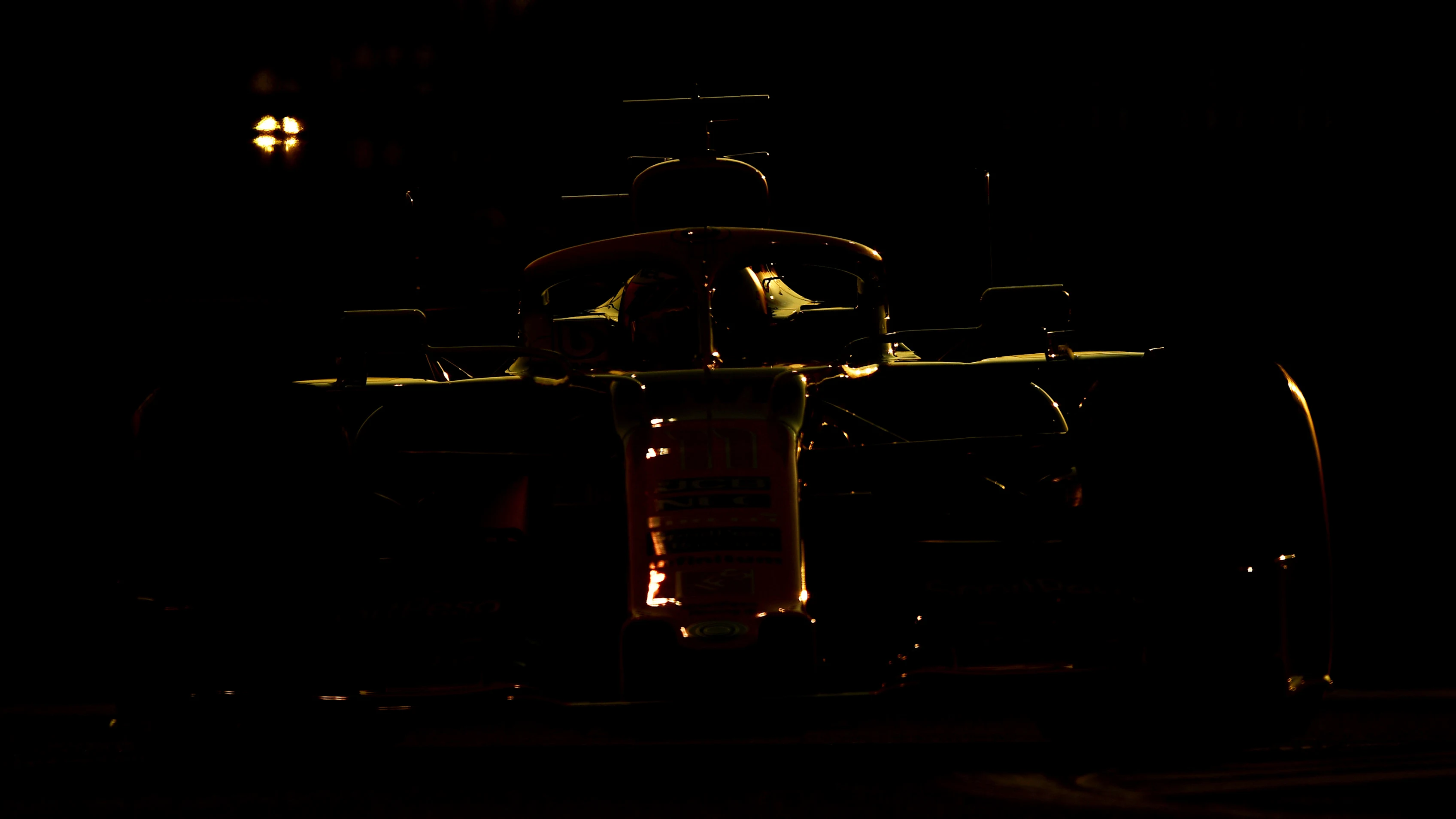 ABU DHABI, UNITED ARAB EMIRATES - DECEMBER 01: Sergio Perez of Mexico driving the (11) Racing Point RP19 Mercedes on the way to the grid before the F1 Grand Prix of Abu Dhabi at Yas Marina Circuit on December 01, 2019 in Abu Dhabi, United Arab Emirates. (Photo by Clive Mason/Getty Images)