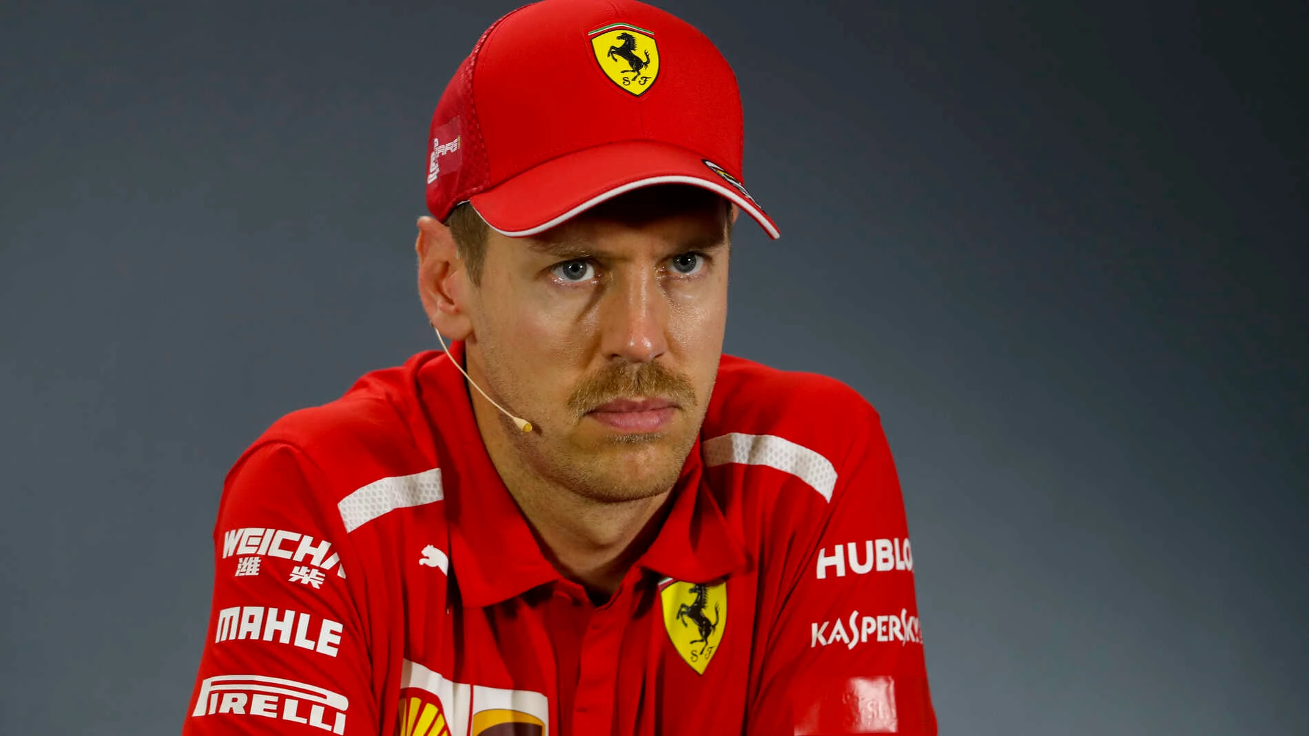 MELBOURNE GRAND PRIX CIRCUIT, AUSTRALIA - MARCH 16: Sebastian Vettel, Ferrari in Press Conference during the Australian GP at Melbourne Grand Prix Circuit on March 16, 2019 in Melbourne Grand Prix Circuit, Australia. (Photo by Zak Mauger / LAT Images)