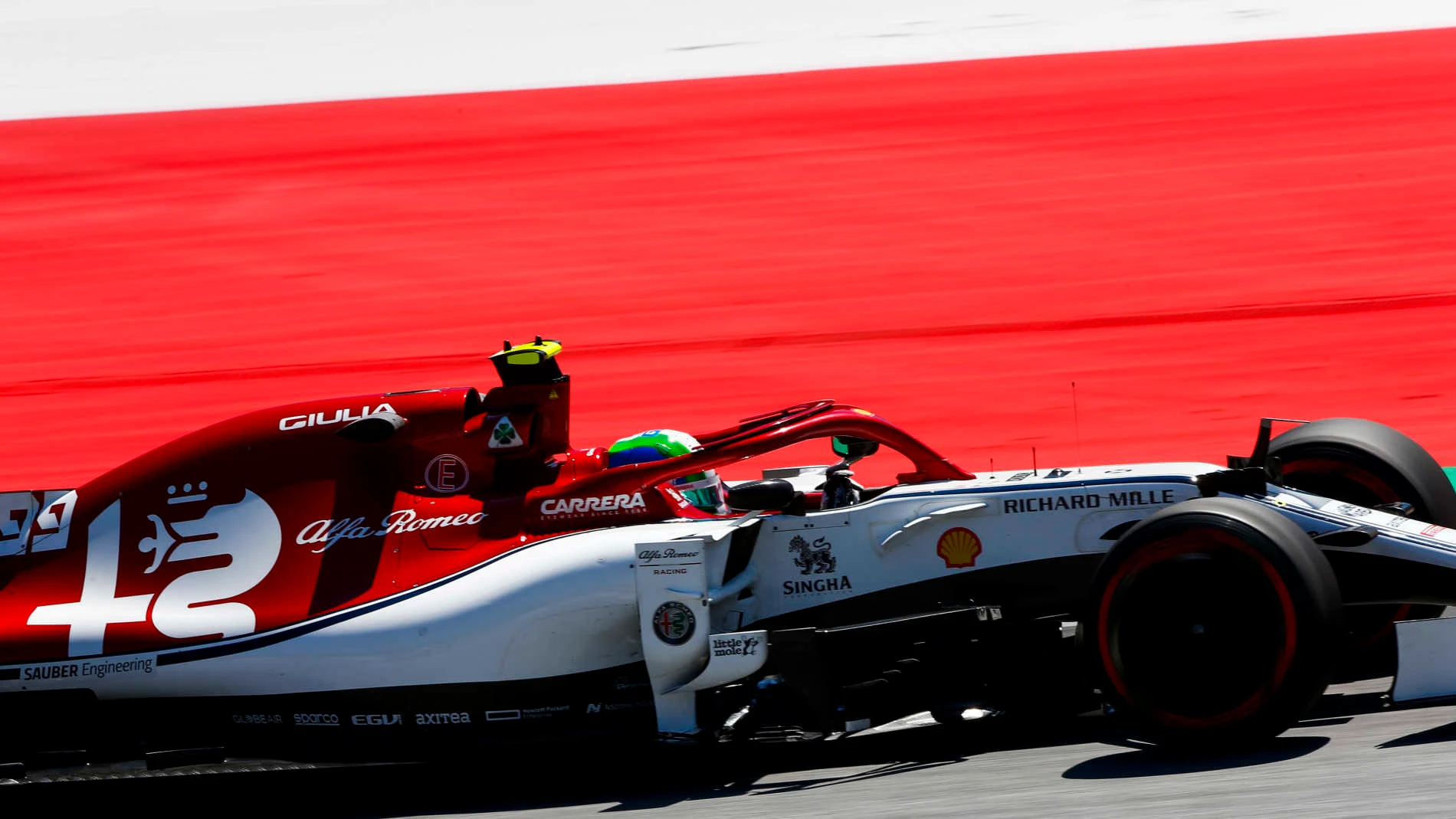 RED BULL RING, AUSTRIA - JUNE 28: Antonio Giovinazzi, Alfa Romeo Racing C38 during the Austrian GP